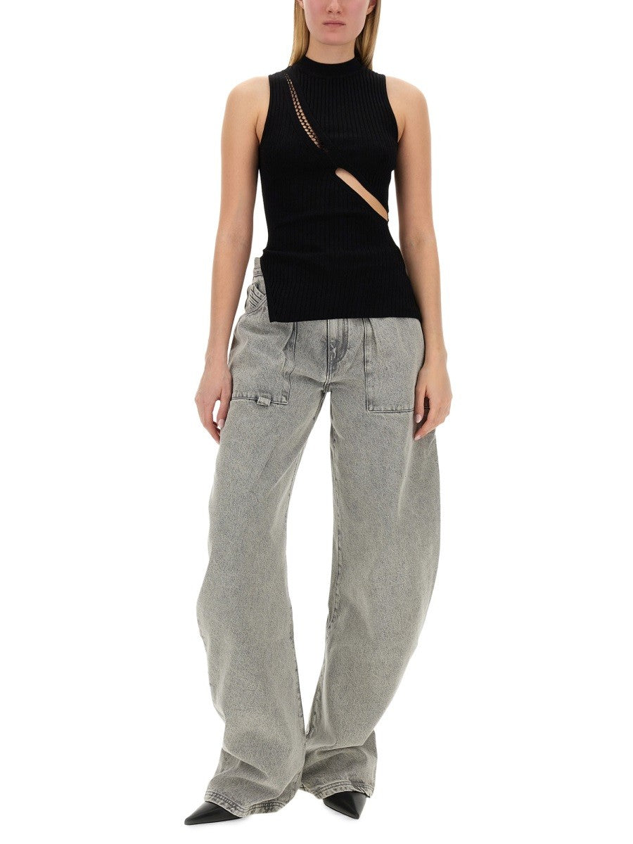 The Attico TOP AVEC DÉTAILS DÉCOUPÉS