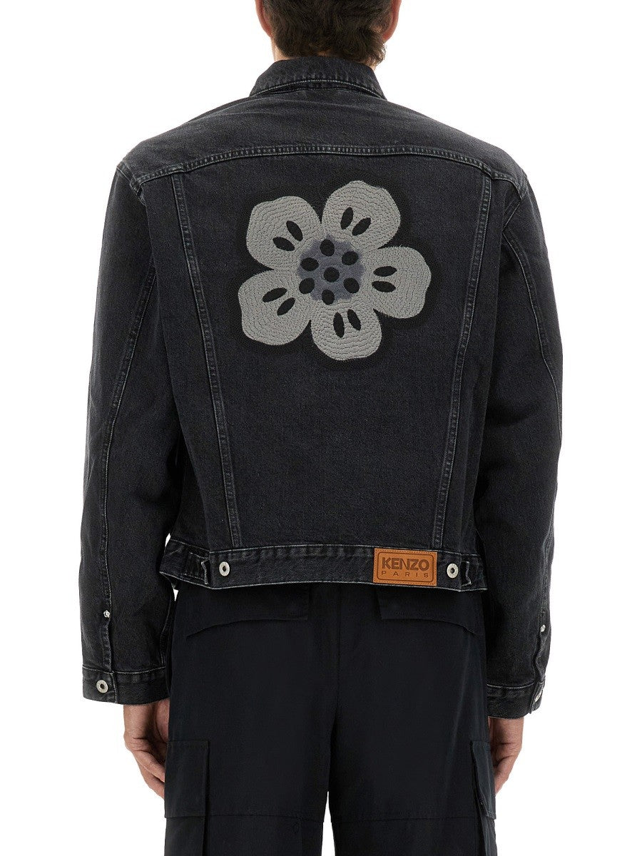 Kenzo ΤΖΑΚΕΤ ΤΡΑΚΕΡ ΜΕ ΚΕΝΤΗΜΑ "BOKE FLOWER"