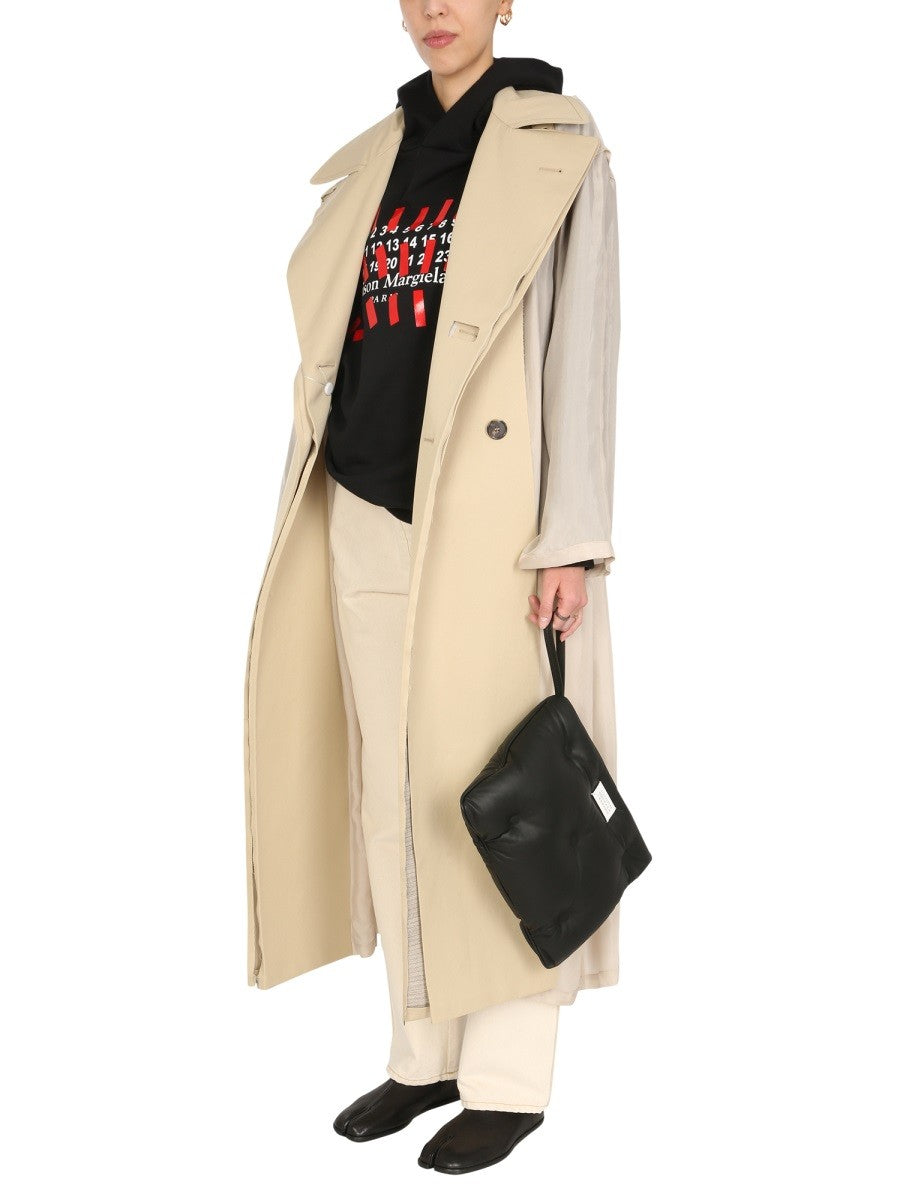 Maison Margiela DVOJMATERIÁLOVÝ TRENCHCOAT