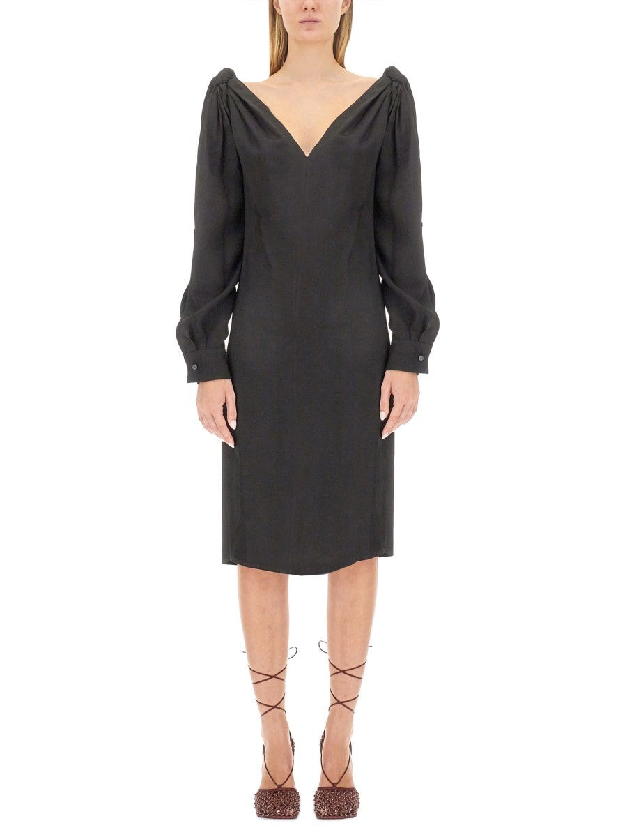 BOTTEGA VENETA★ビスコース ミディドレス Bottega Veneta ビスコースミディドレス – MoonFits