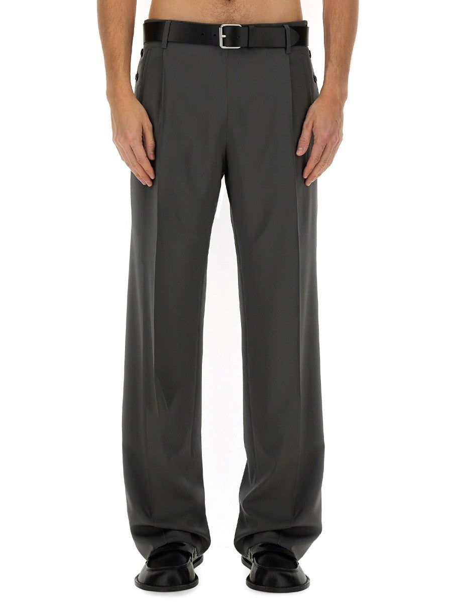 パンツ Moschino SS25 ASYMMETRICAL WOOL PANTS (01160418 0555) Moschino WOOL PANTS | Shop Now – MoonFits