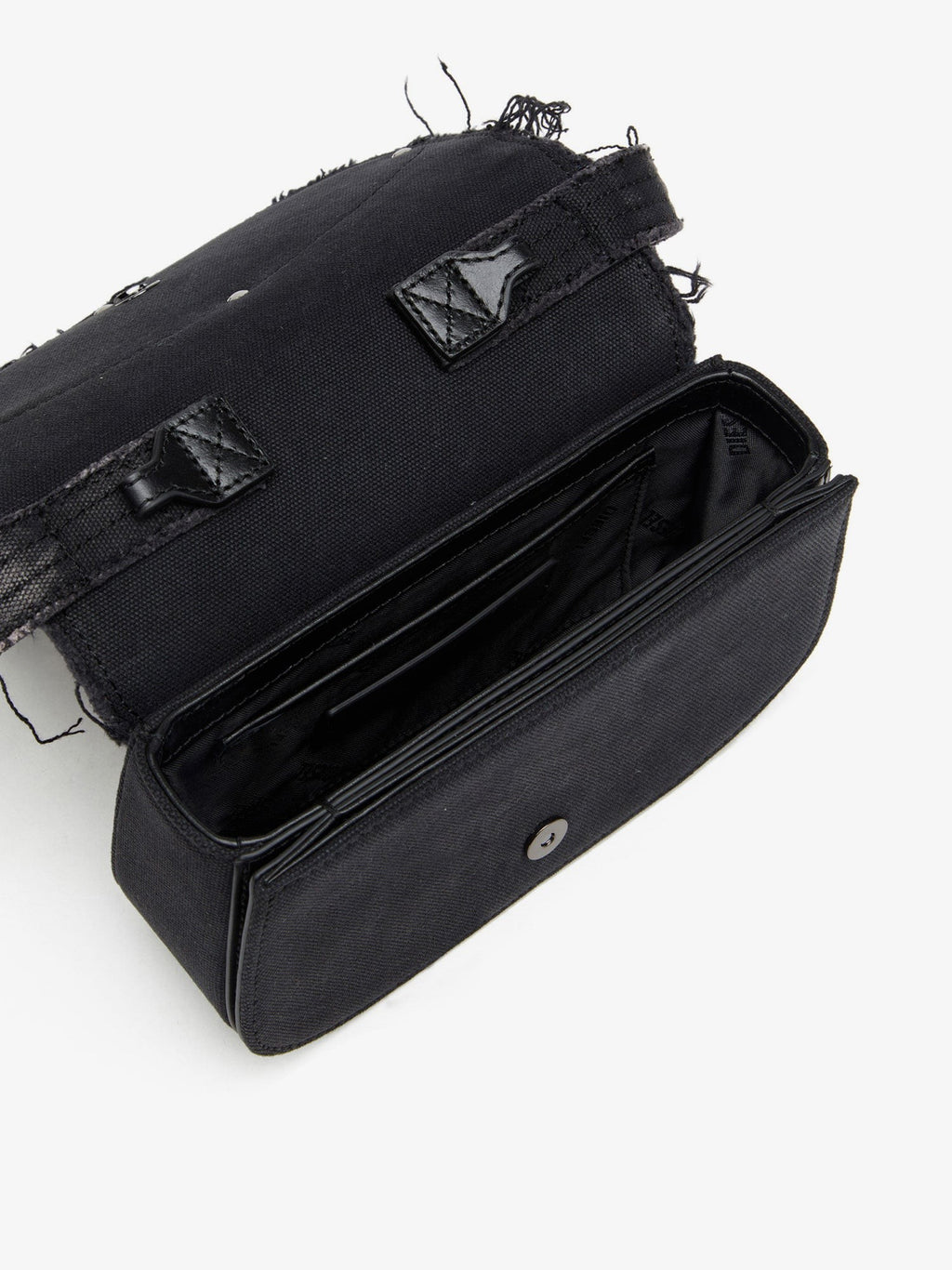 Diesel 1DR denim shoulder bag with used effect