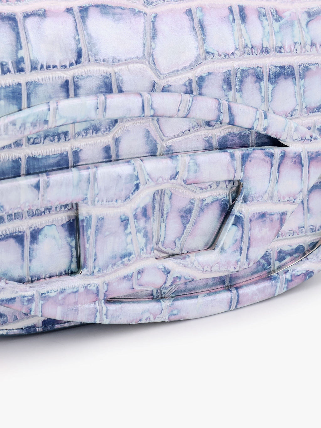 Diesel 1dr kožená taška přes rameno s logem Oval-D