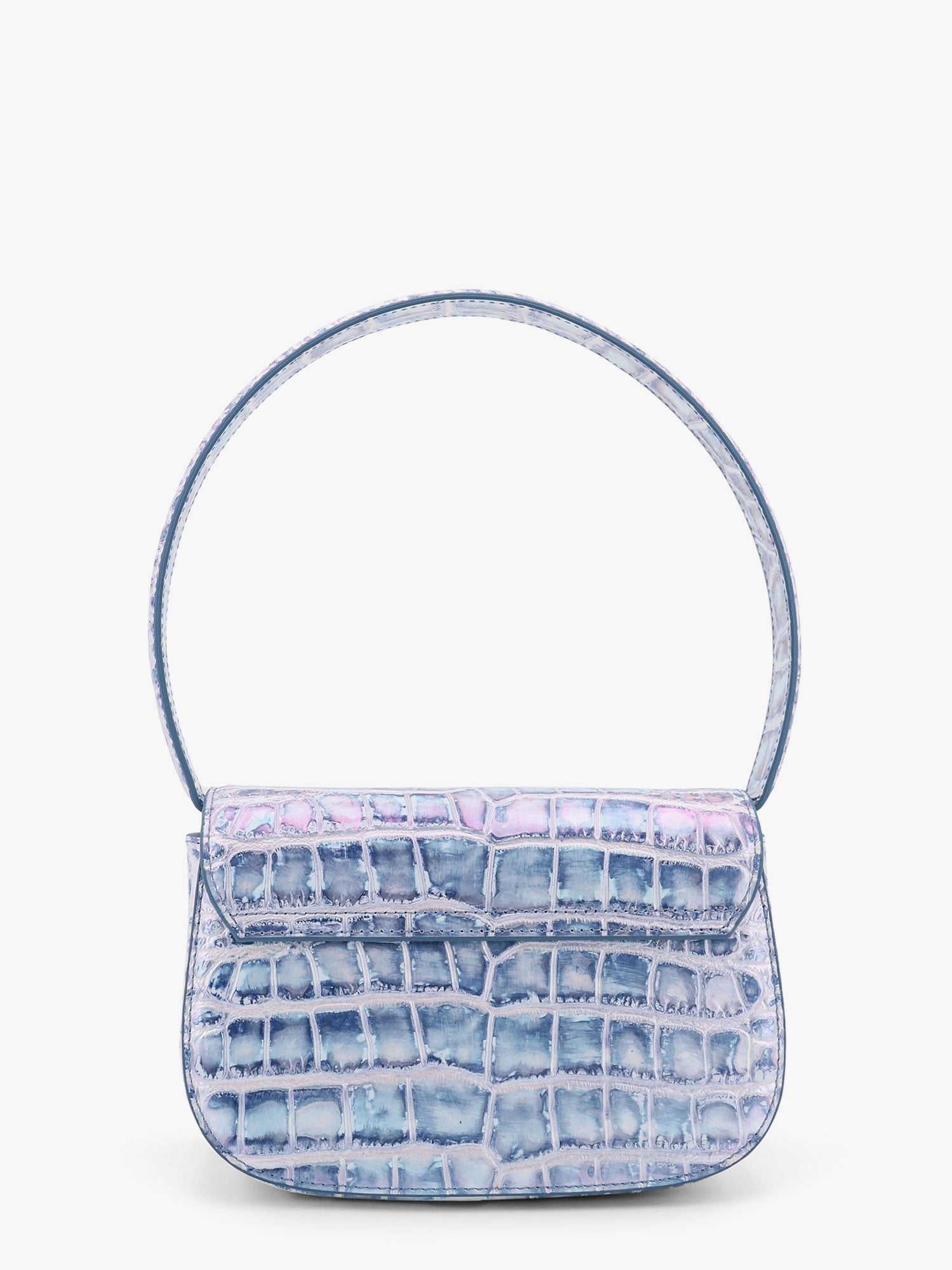 Diesel 1dr kožená taška přes rameno s logem Oval-D