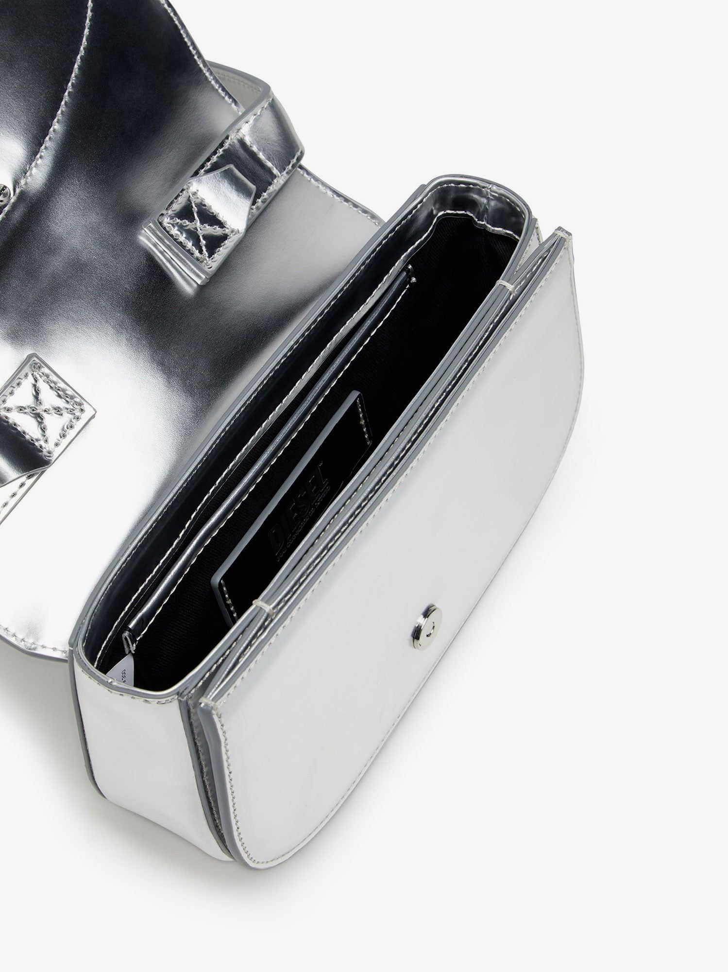 Sac porté épaule en cuir effet miroir Diesel 1DR