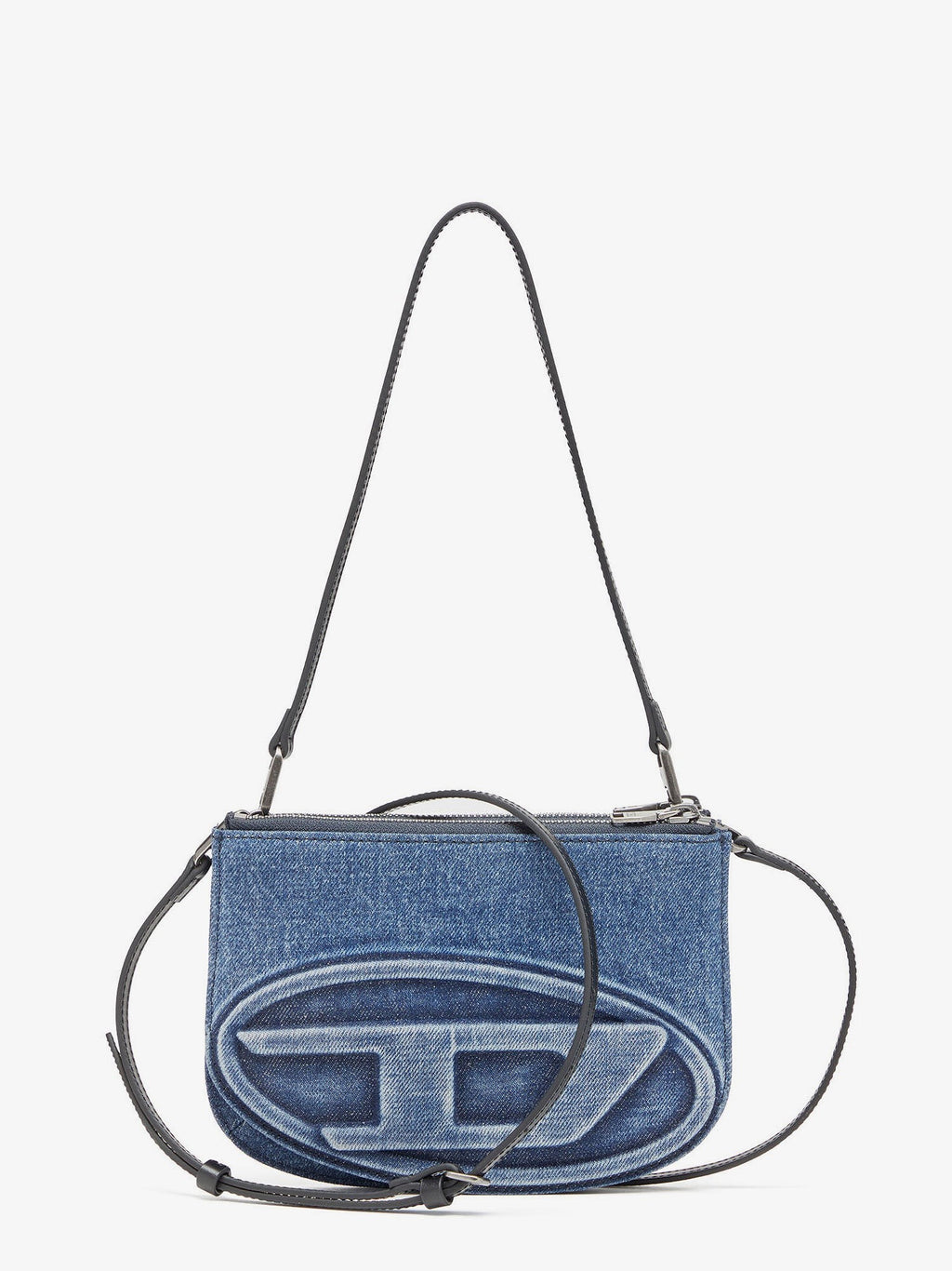 Diesel 1DR Twin denim crossbody bag