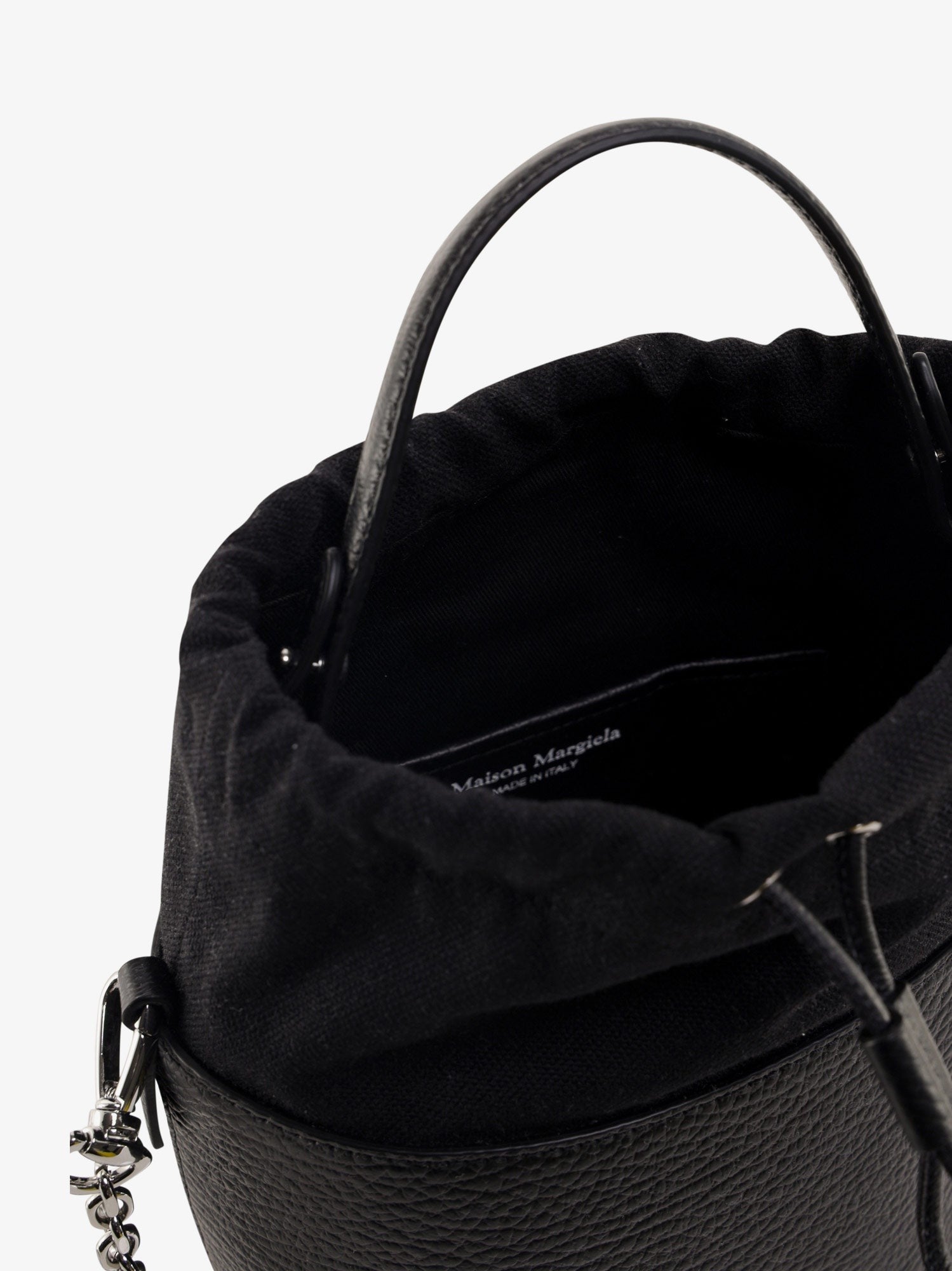 Maison Margiela 5AC Bucket Small leather bucket bag