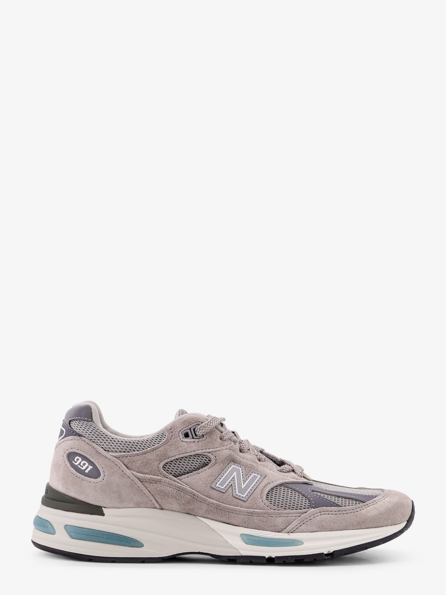New Balance 991 suede and mesh running sneakers