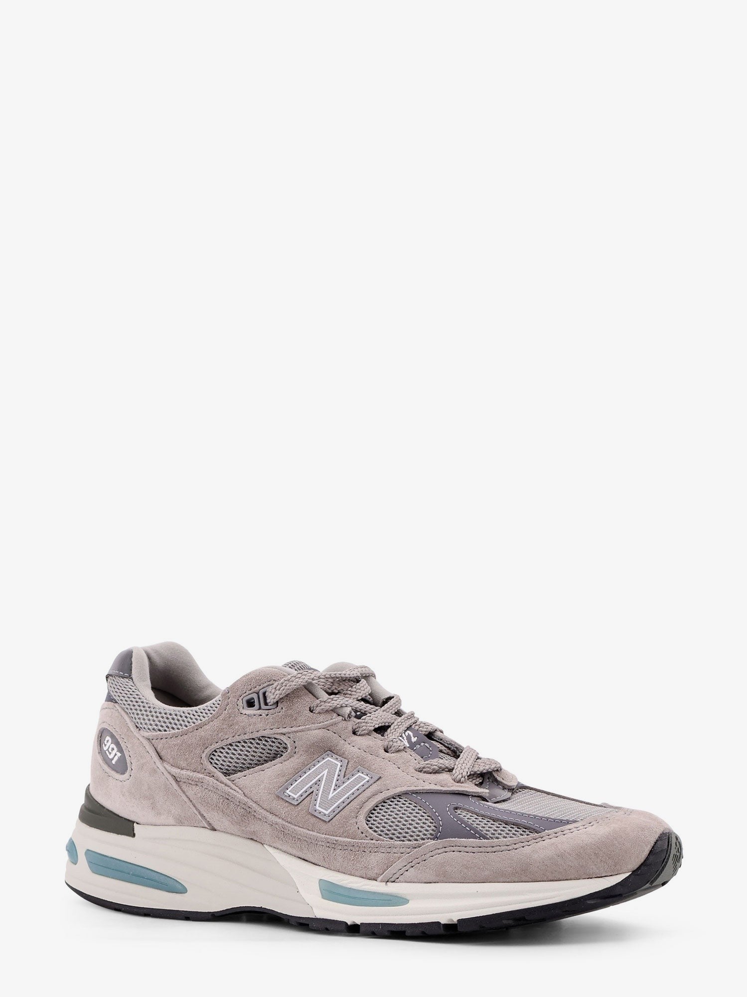 New Balance 991 suede and mesh running sneakers