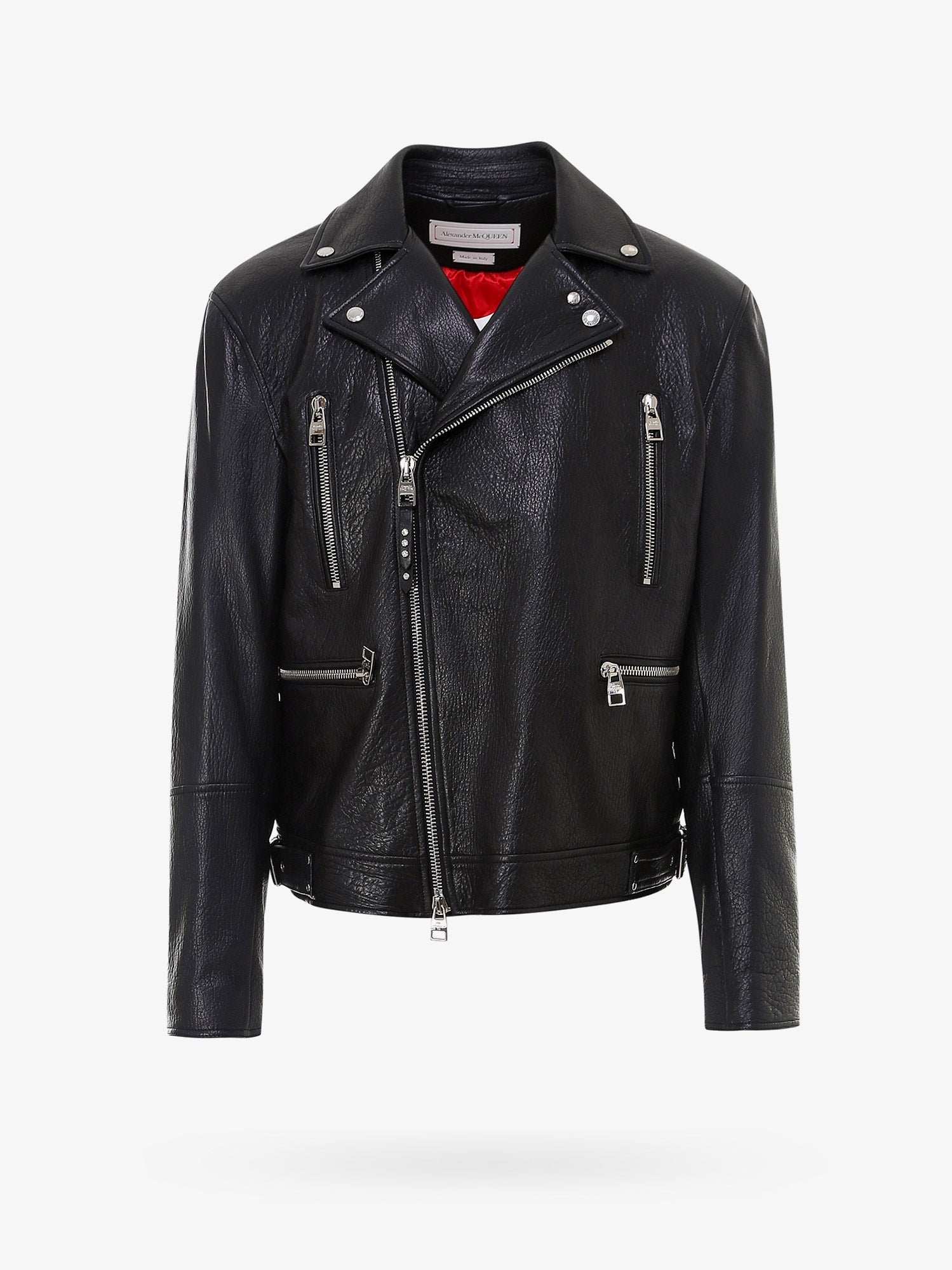 Alexander Mcqueen odinė baikerių striukė