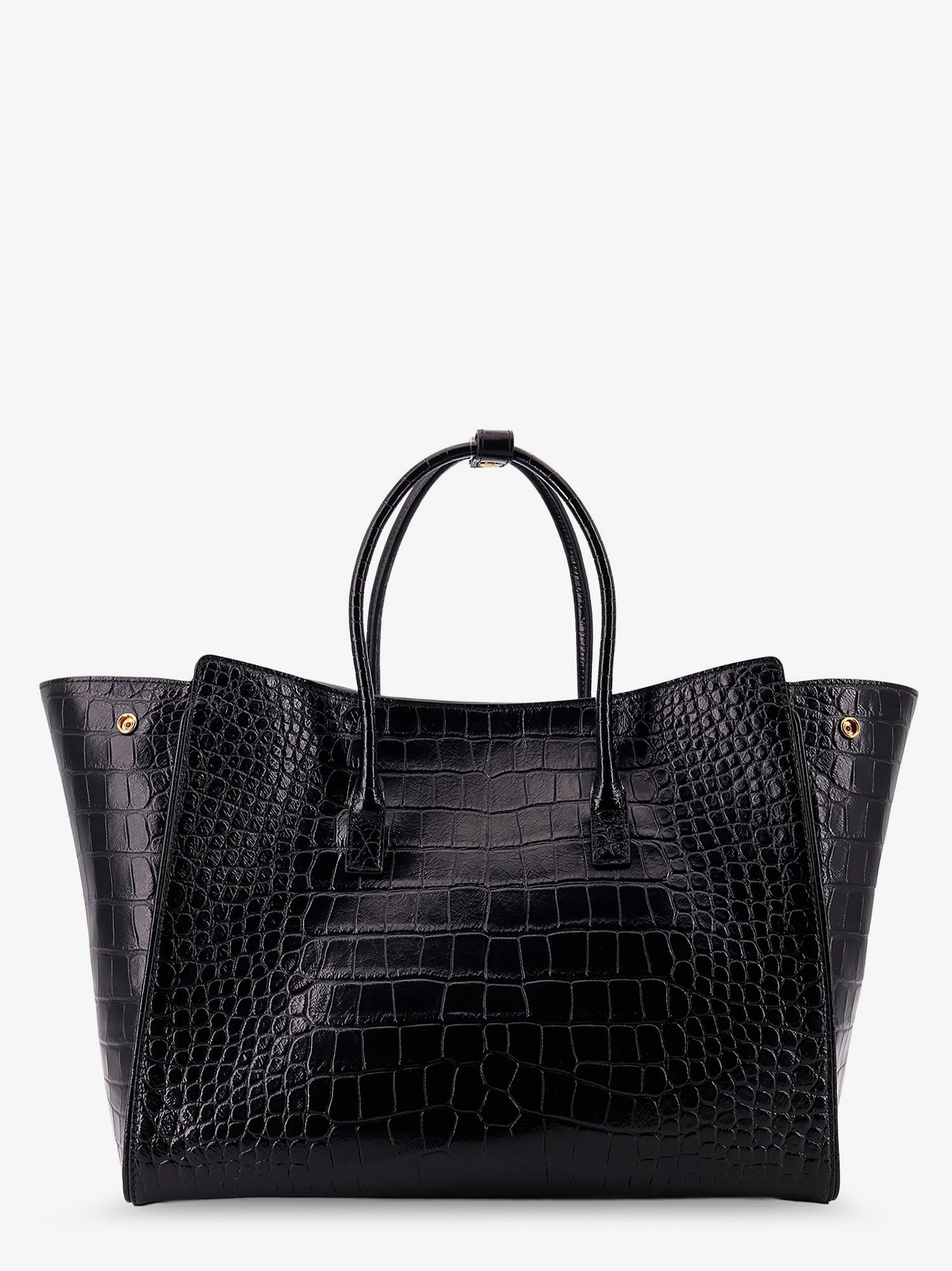 Balenciaga All Hampton Small leather shoulder bag with croco effect