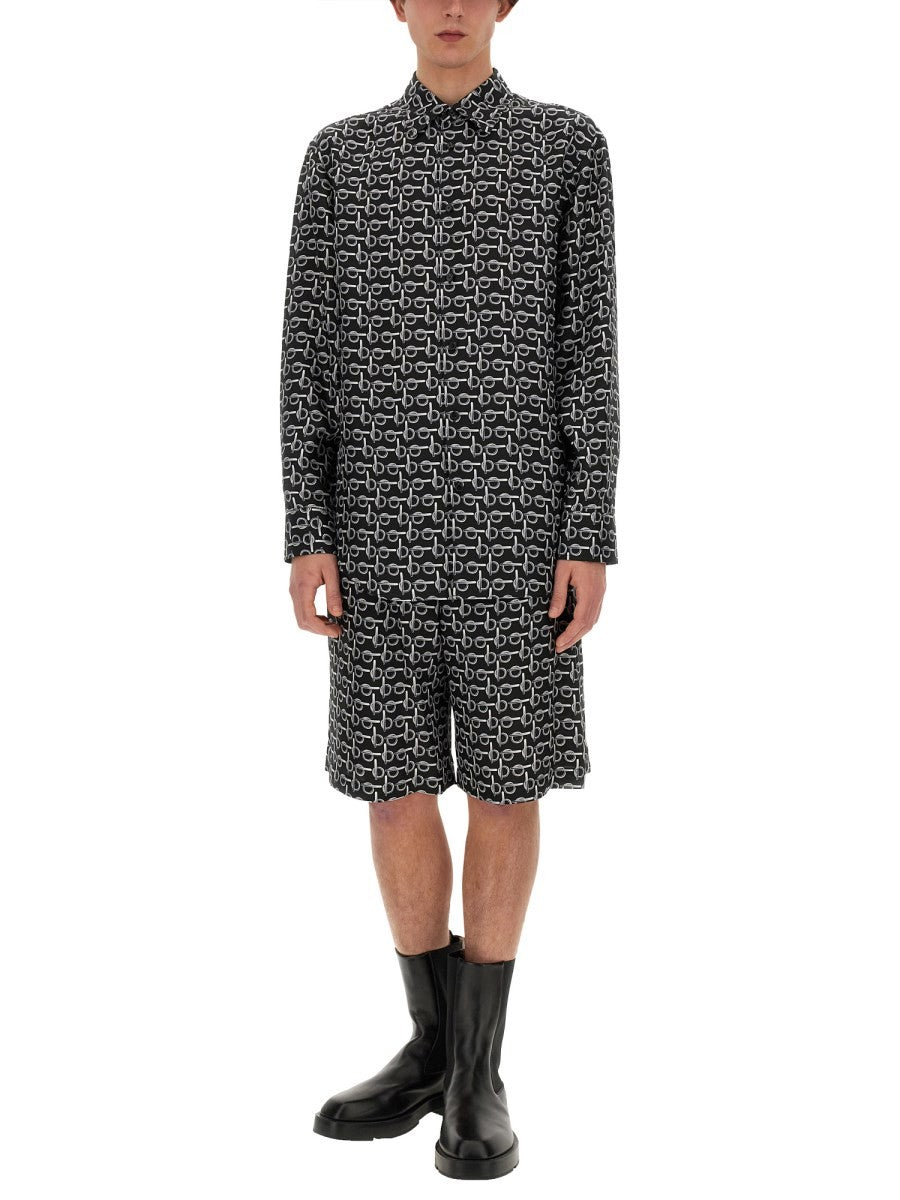 Burberry ALL OVER PRINT BERMUDA SHORTS