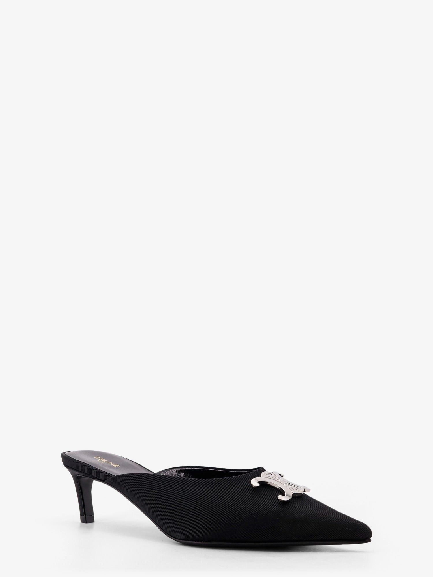 Celine Alma Triomphe grosgrainové pantofle