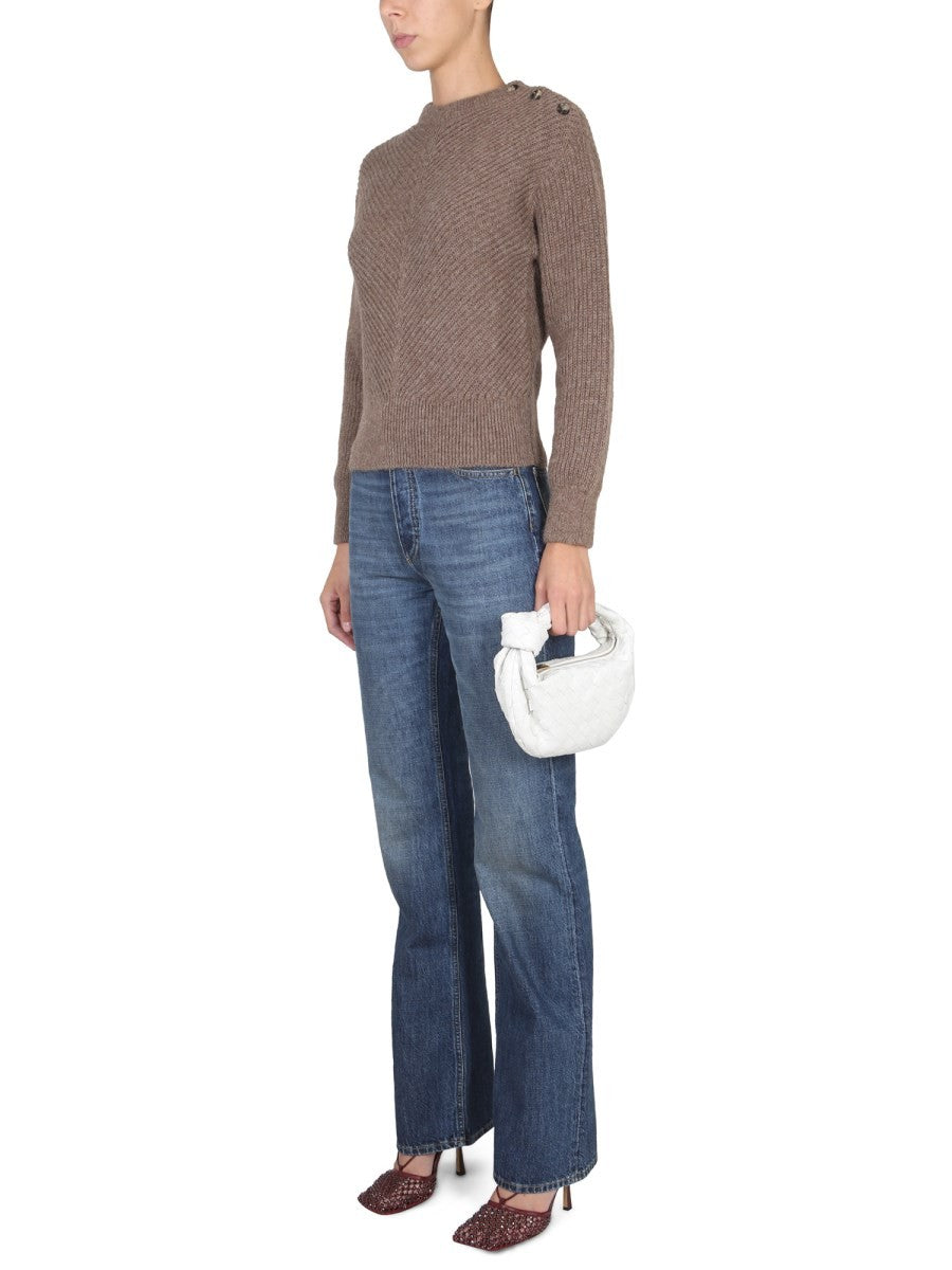 Bottega Veneta ALPACA KNIT WITH CHEVRON PATTERN