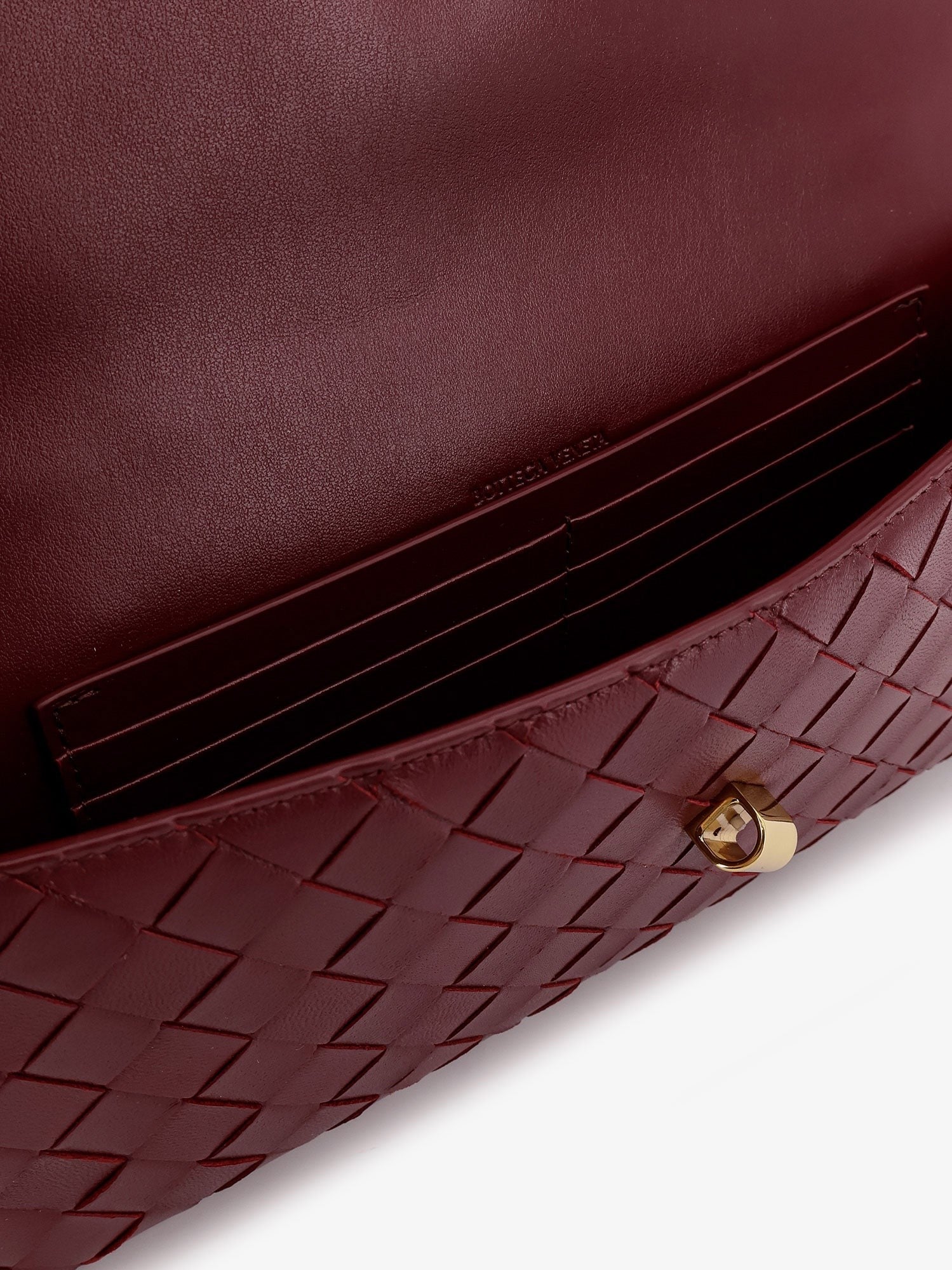 Bottega Veneta Andiamo Pouch aus Leder mit Intrecciato-Muster