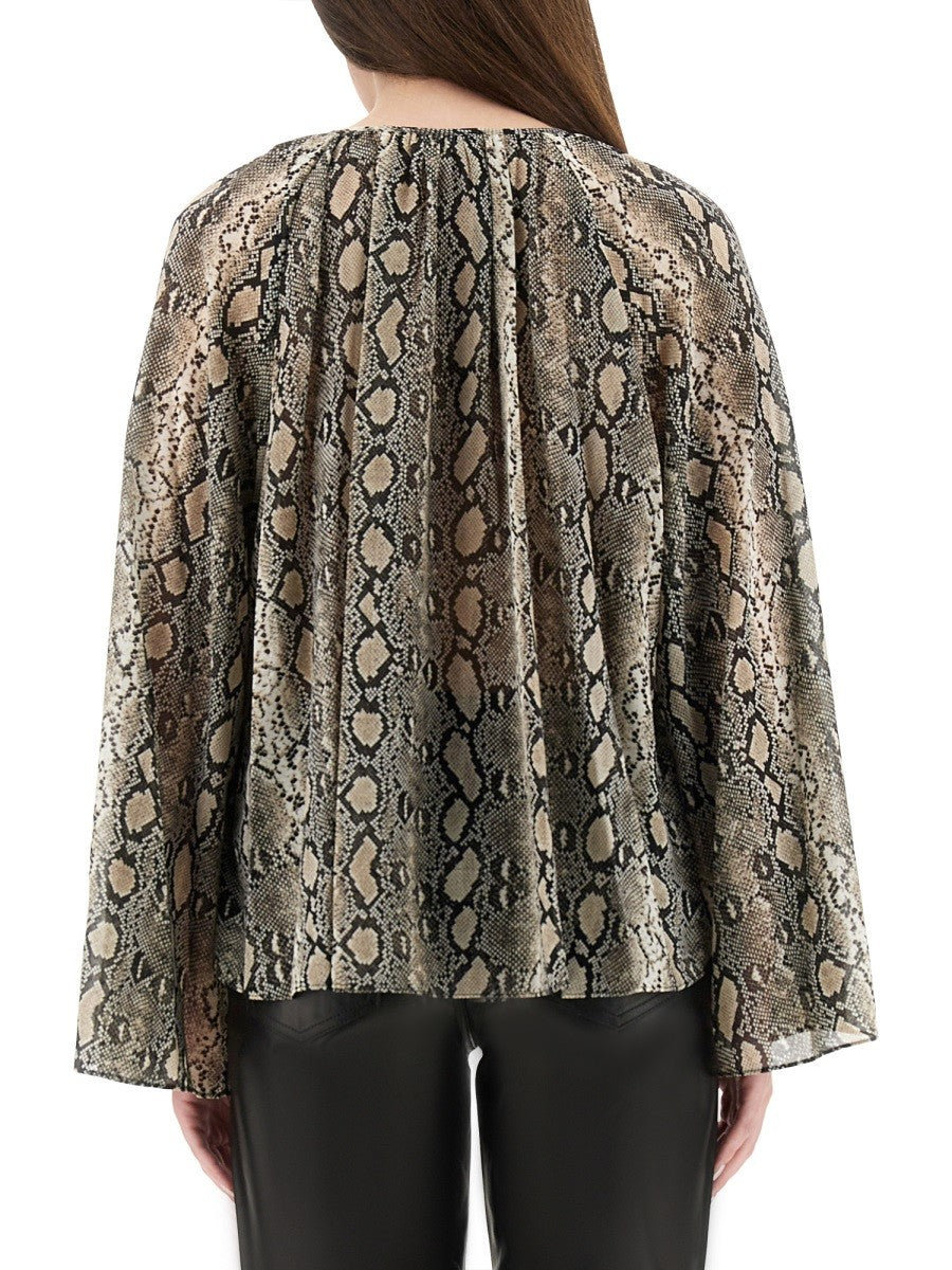 Michael By Michael Kors ANIMAL PRINT BLOUSE