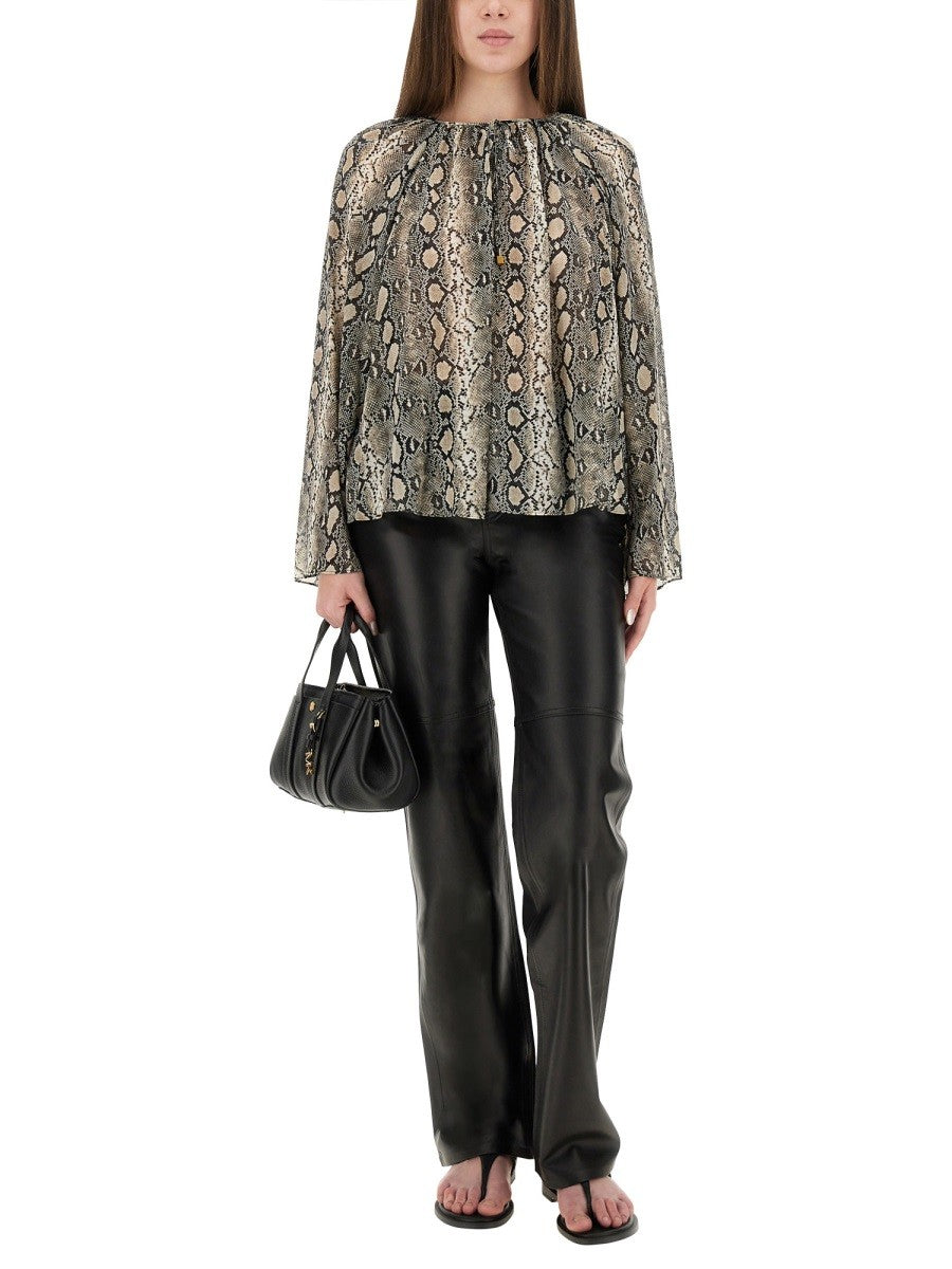 Michael By Michael Kors ANIMAL PRINT BLOUSE
