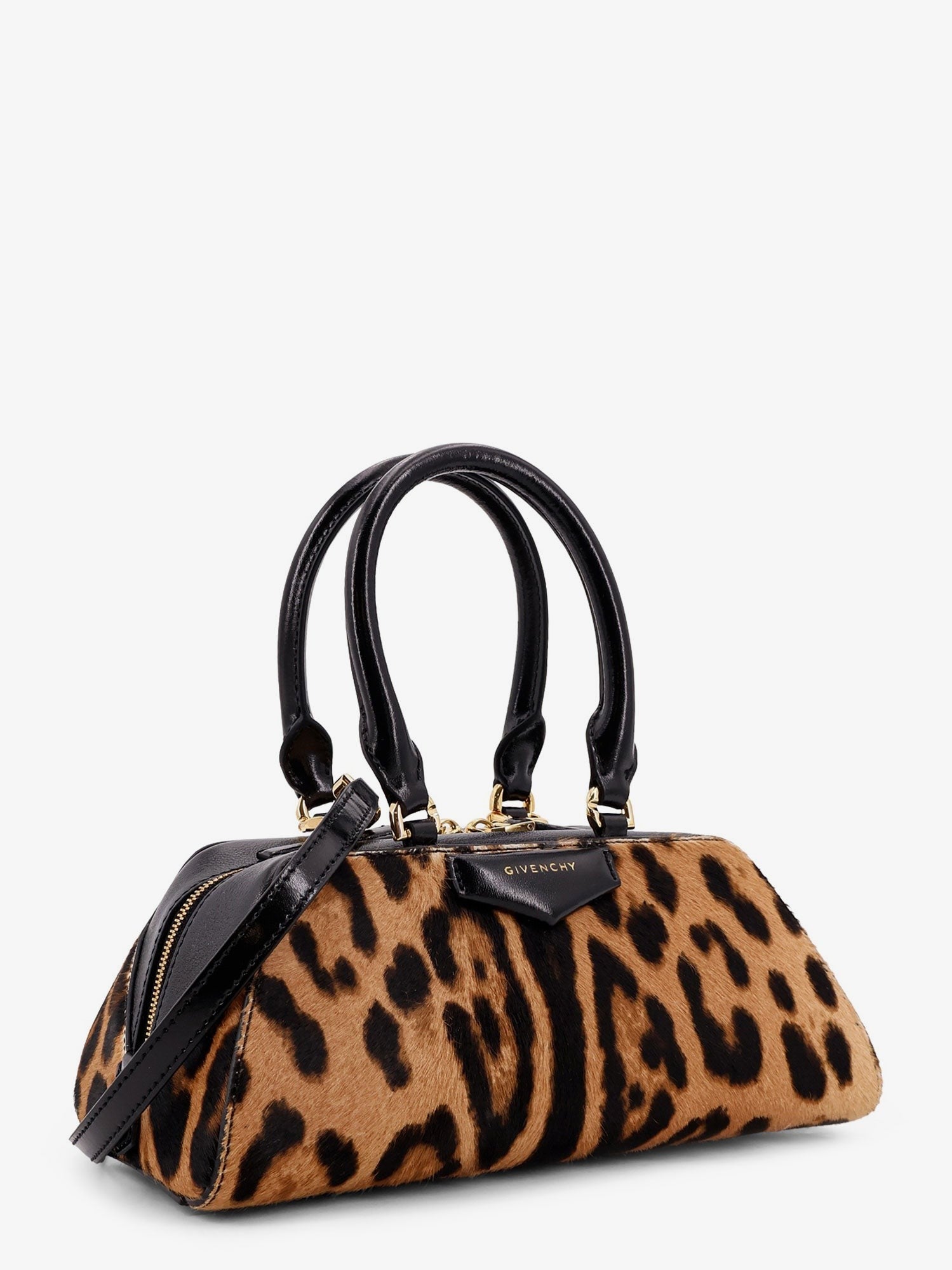Givenchy Antigona East West Mini pony skin shoulder bag with animal print