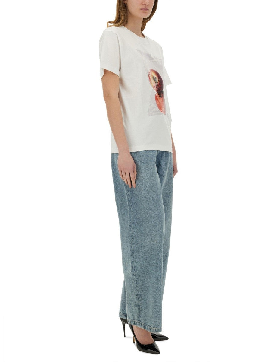 Moschino Jeans アップルプリント Tシャツ