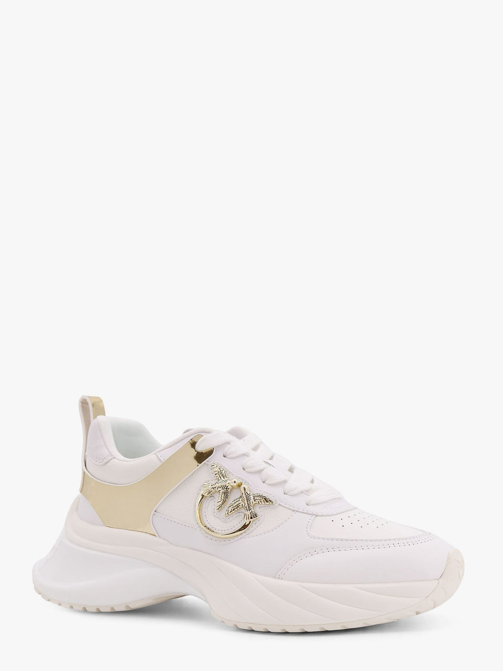 Pinko Ariel 02 Ledersneaker mit seitlichem Love Birds Logo