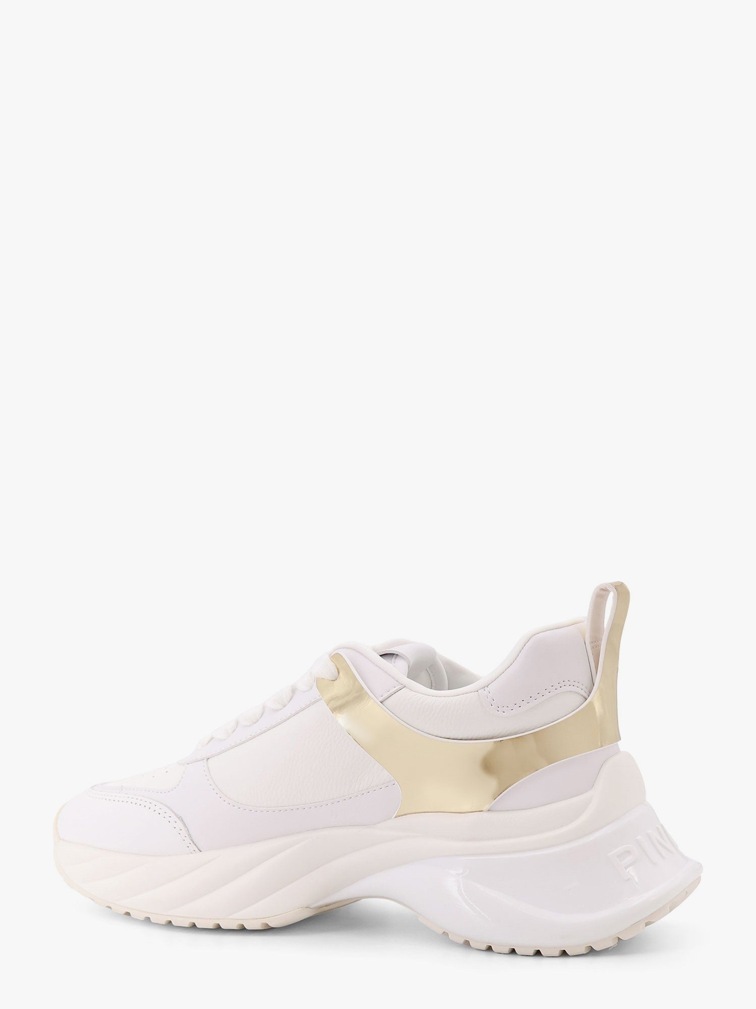 Pinko Ariel 02 Ledersneaker mit seitlichem Love Birds Logo