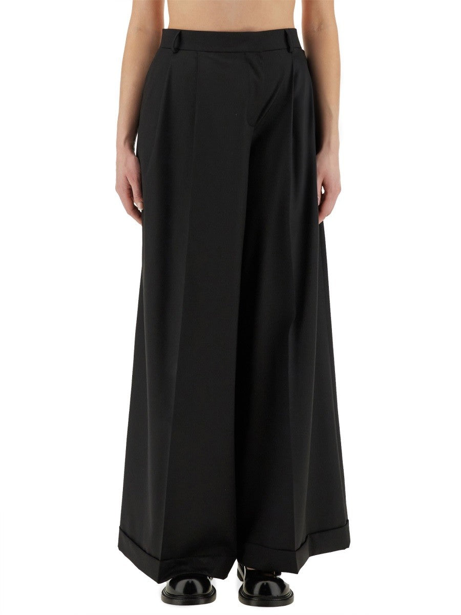 Moschino ASYMMETRICAL WOOL PANTS