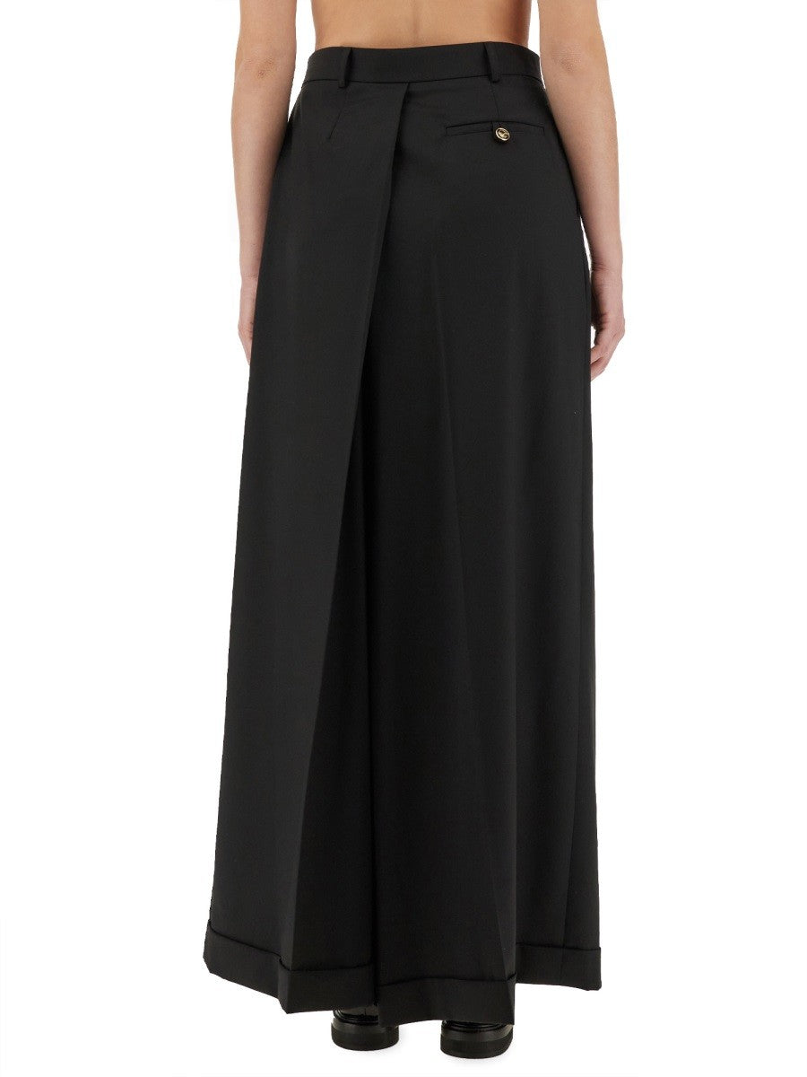 Moschino ASYMMETRISCHE WOLLHOSE