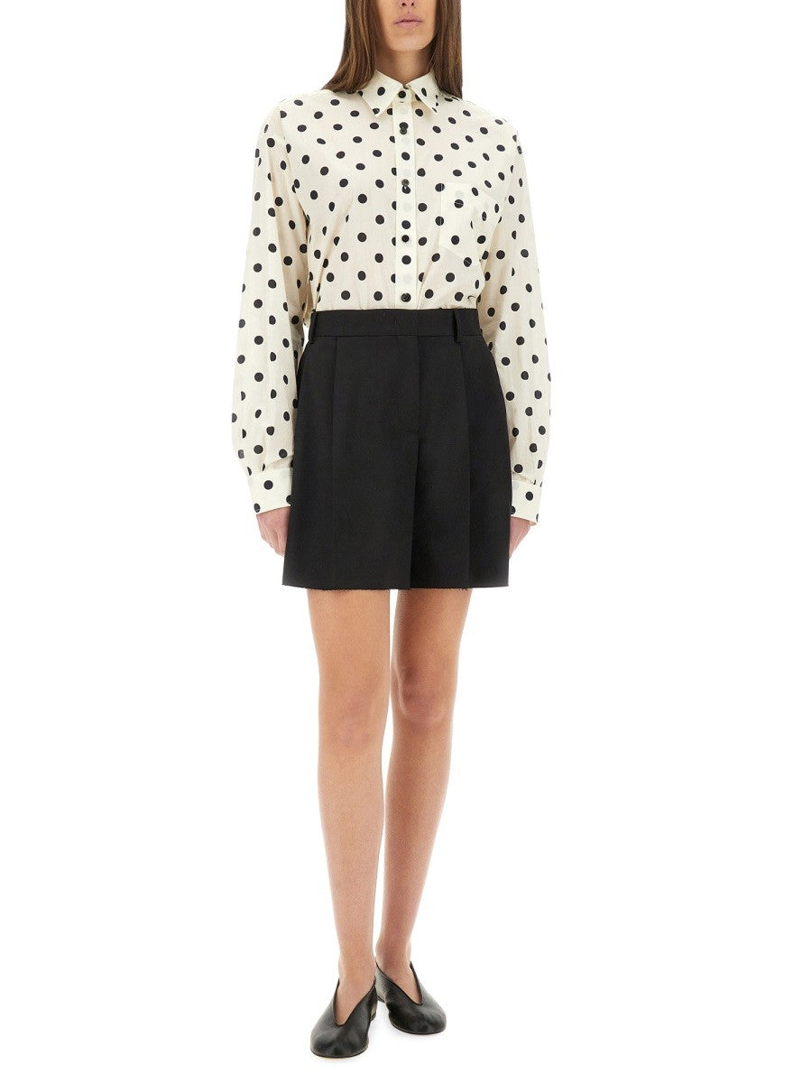 Moschino Short en Laine Asymétrique