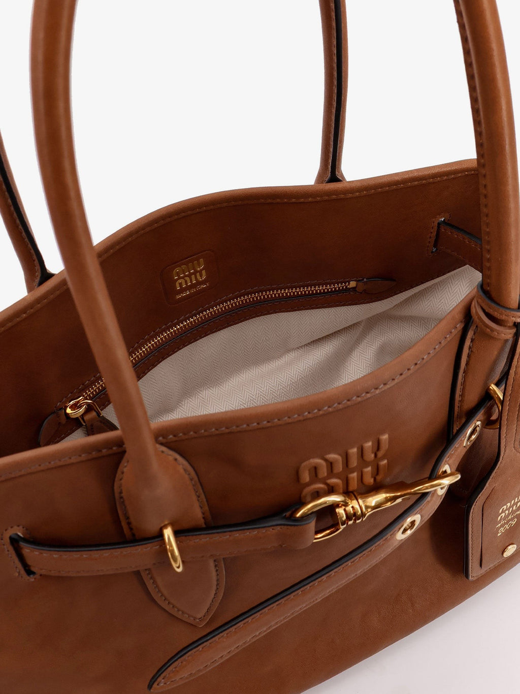 Miu Miu Aventure leather shoulder bag