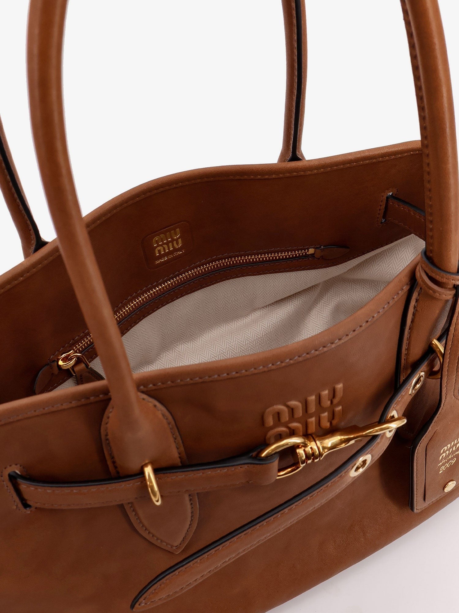 Miu Miu Aventure leather shoulder bag