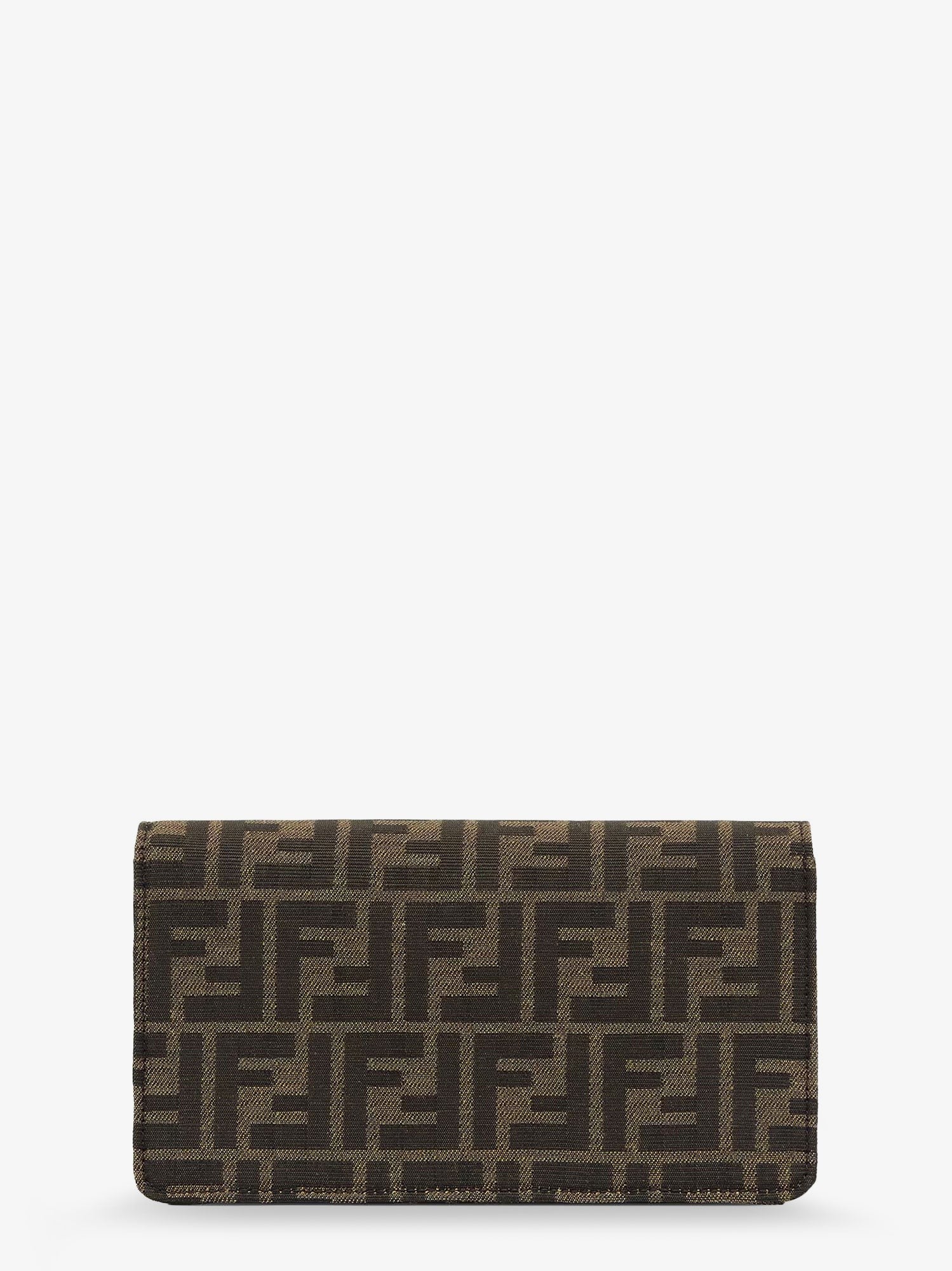Fendi Baguette Wallet on Chain FF jacquard fabric shoulder bag