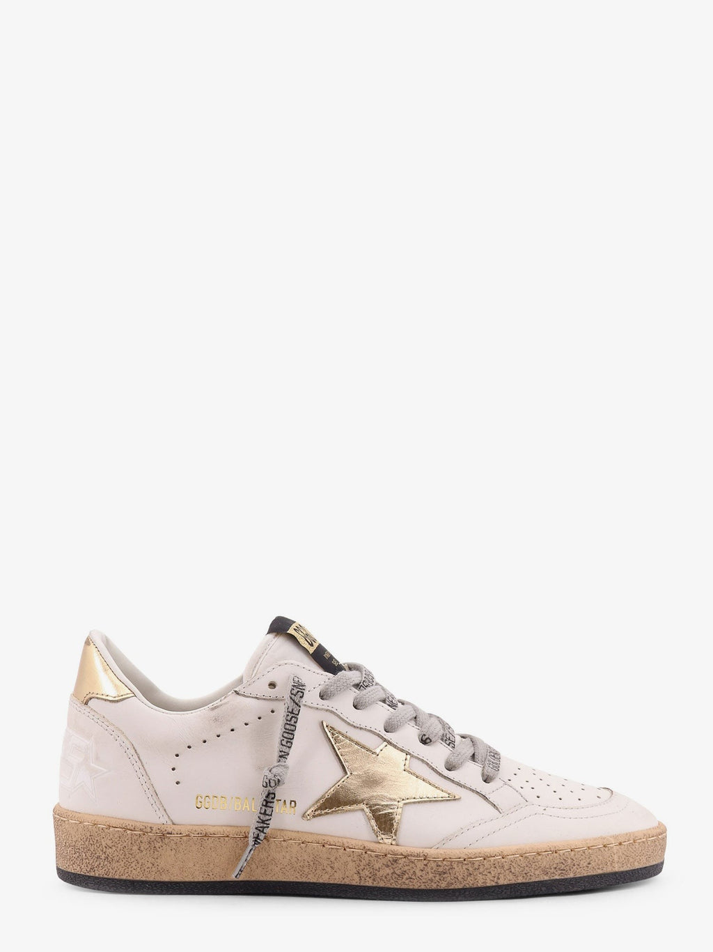 Golden Goose Deluxe Brand Ball Star low-top leather sneakers with used effect