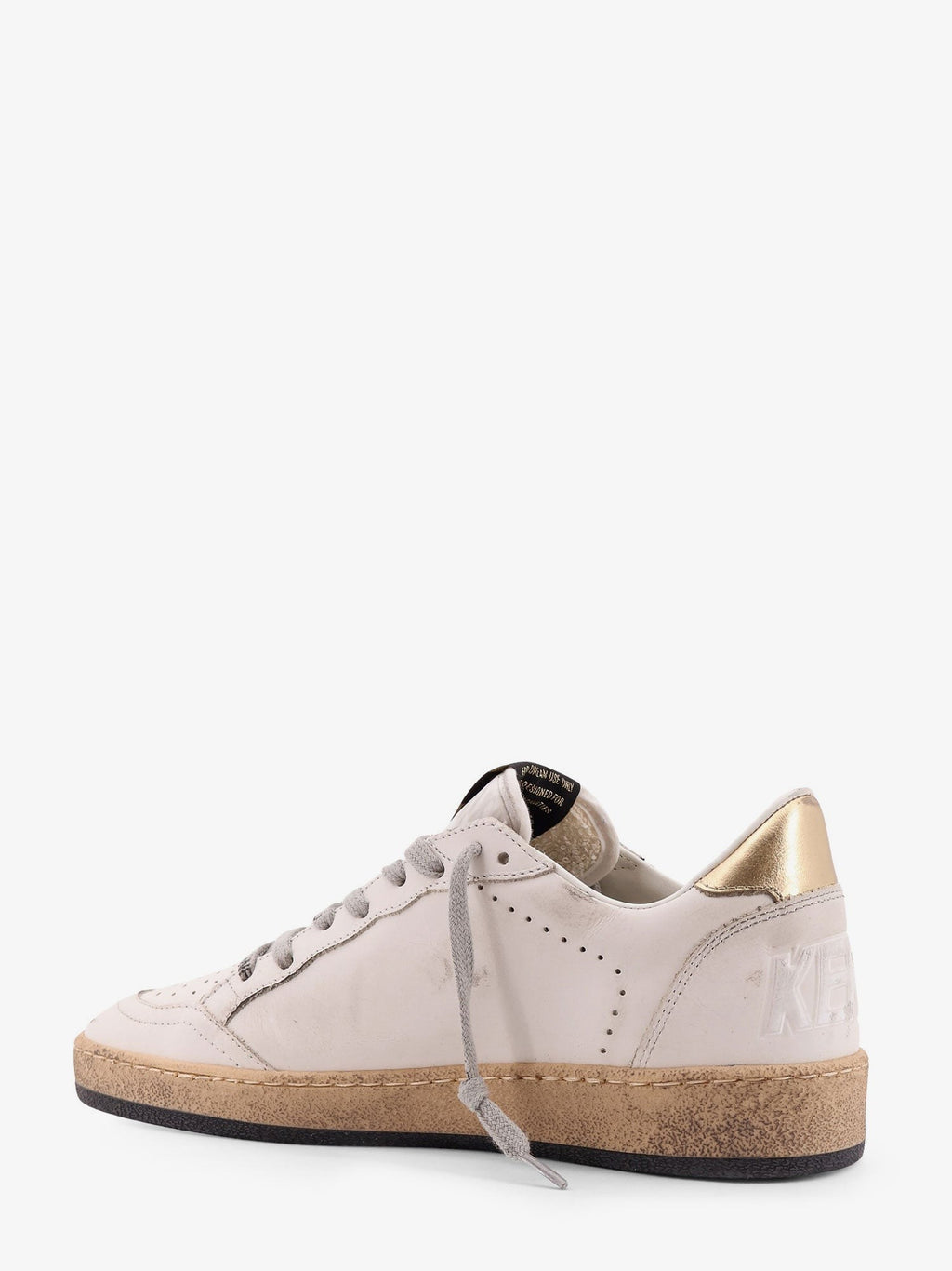 Golden Goose Deluxe Brand Ball Star low-top leather sneakers with used effect