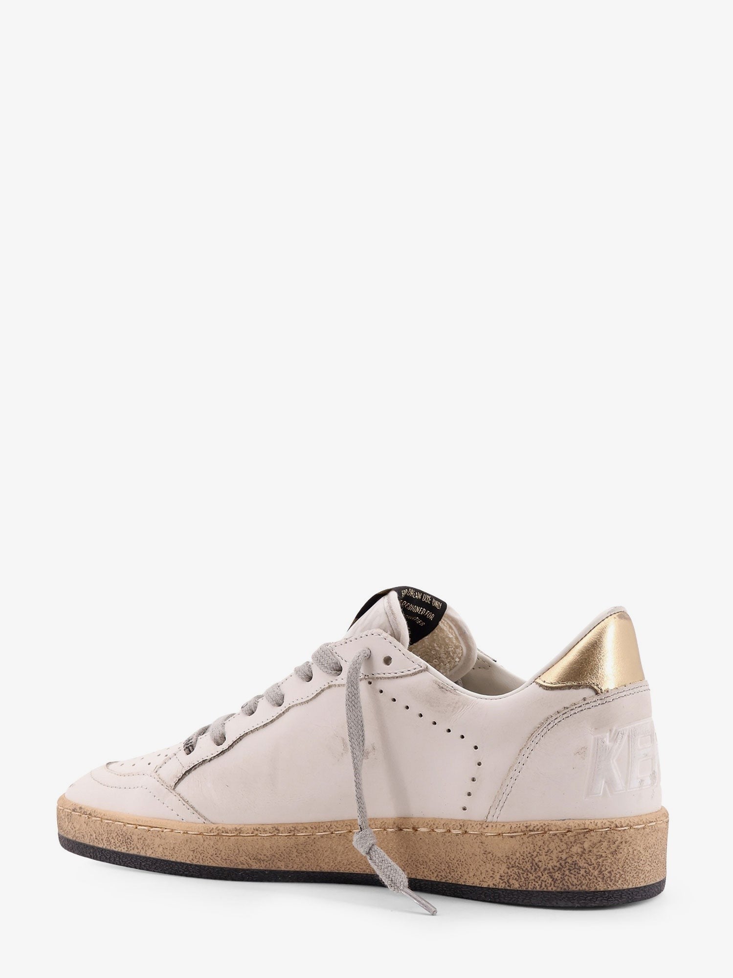 Golden Goose Deluxe Brand Ball Star low-top leather sneakers with used effect