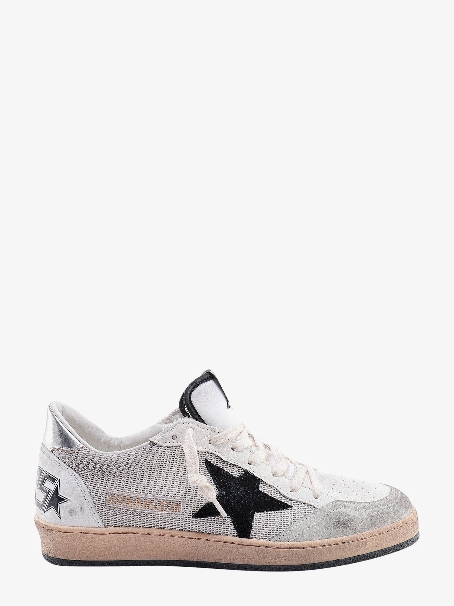 Golden Goose Deluxe Brand Ball star mesh and leather sneakers