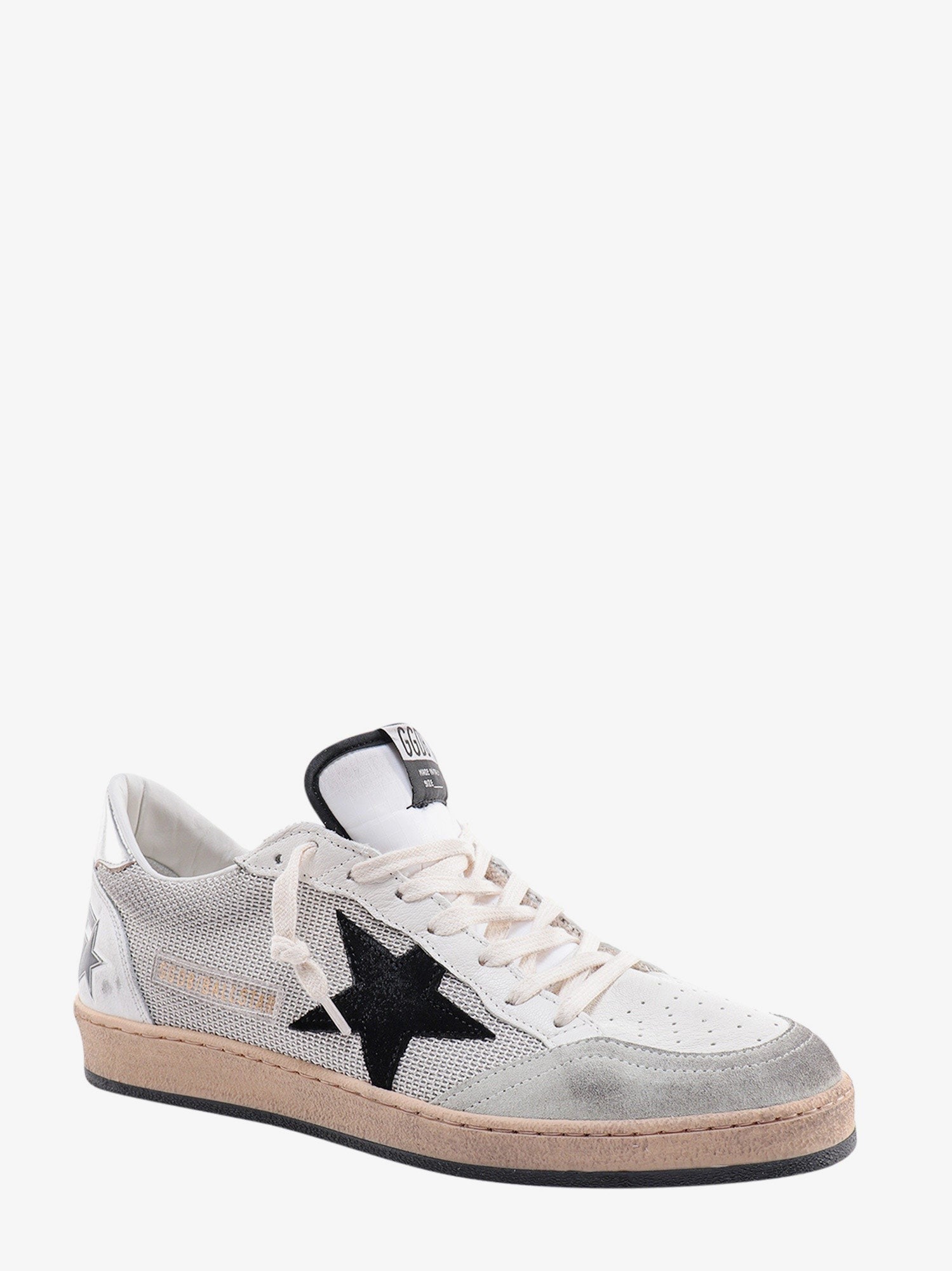 Golden Goose Deluxe Brand Ball star mesh and leather sneakers