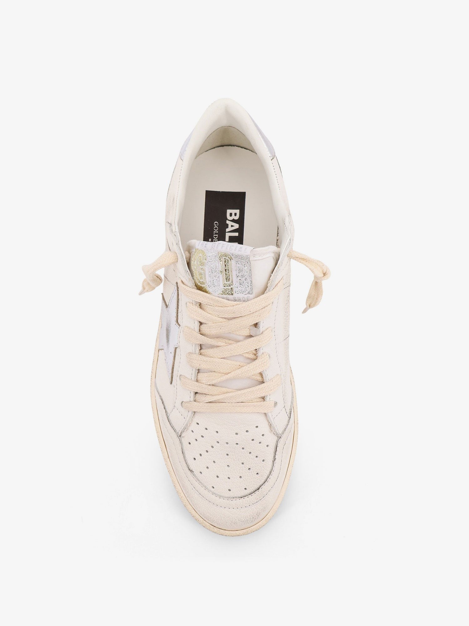 Golden Goose Deluxe Brand Ball Star with Padded Collar low-top leather snakers