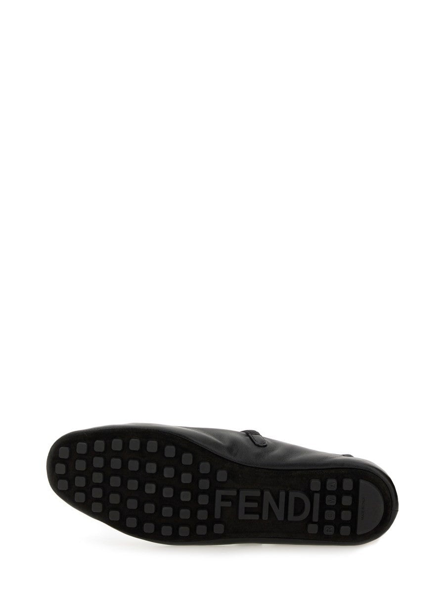 Fendi BALERINKI Z WZOREM FF BAGUETTE