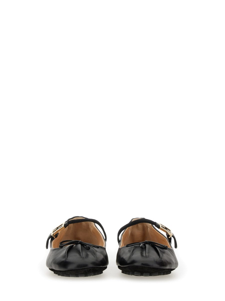 Fendi BALERINKI Z WZOREM FF BAGUETTE