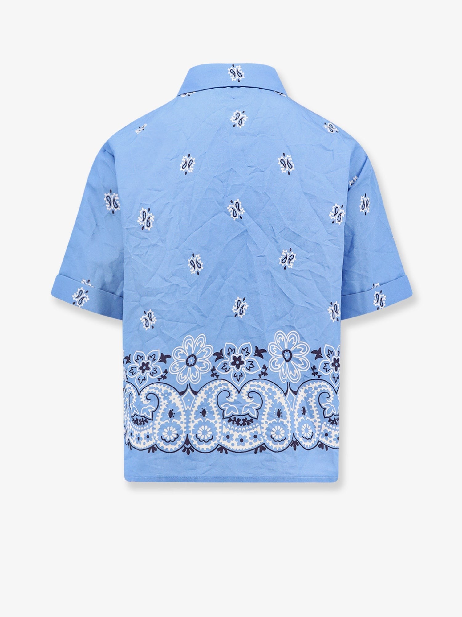 Miu Miu Bandana cotton and linen shirt