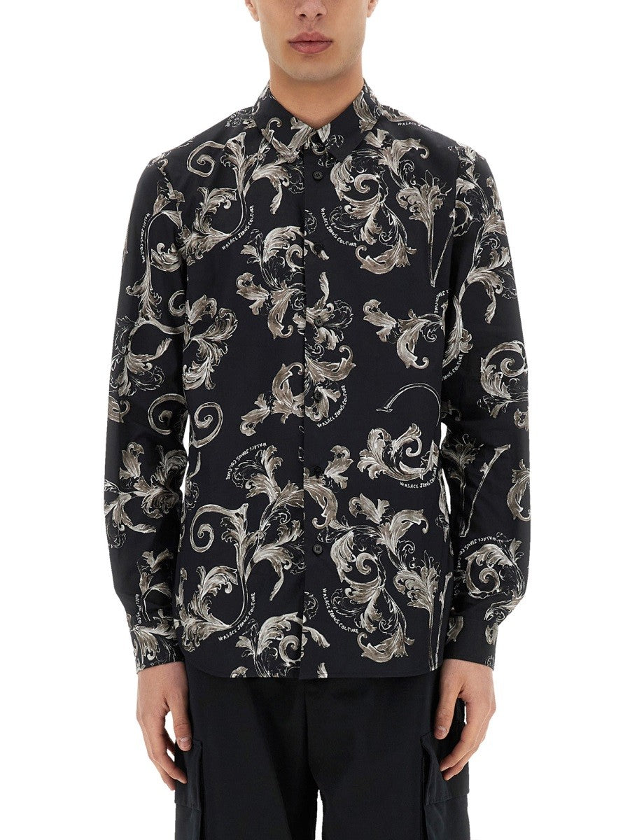 Versace Jeans Couture BAROQUE OUTLINE PRINT OVERHEMD