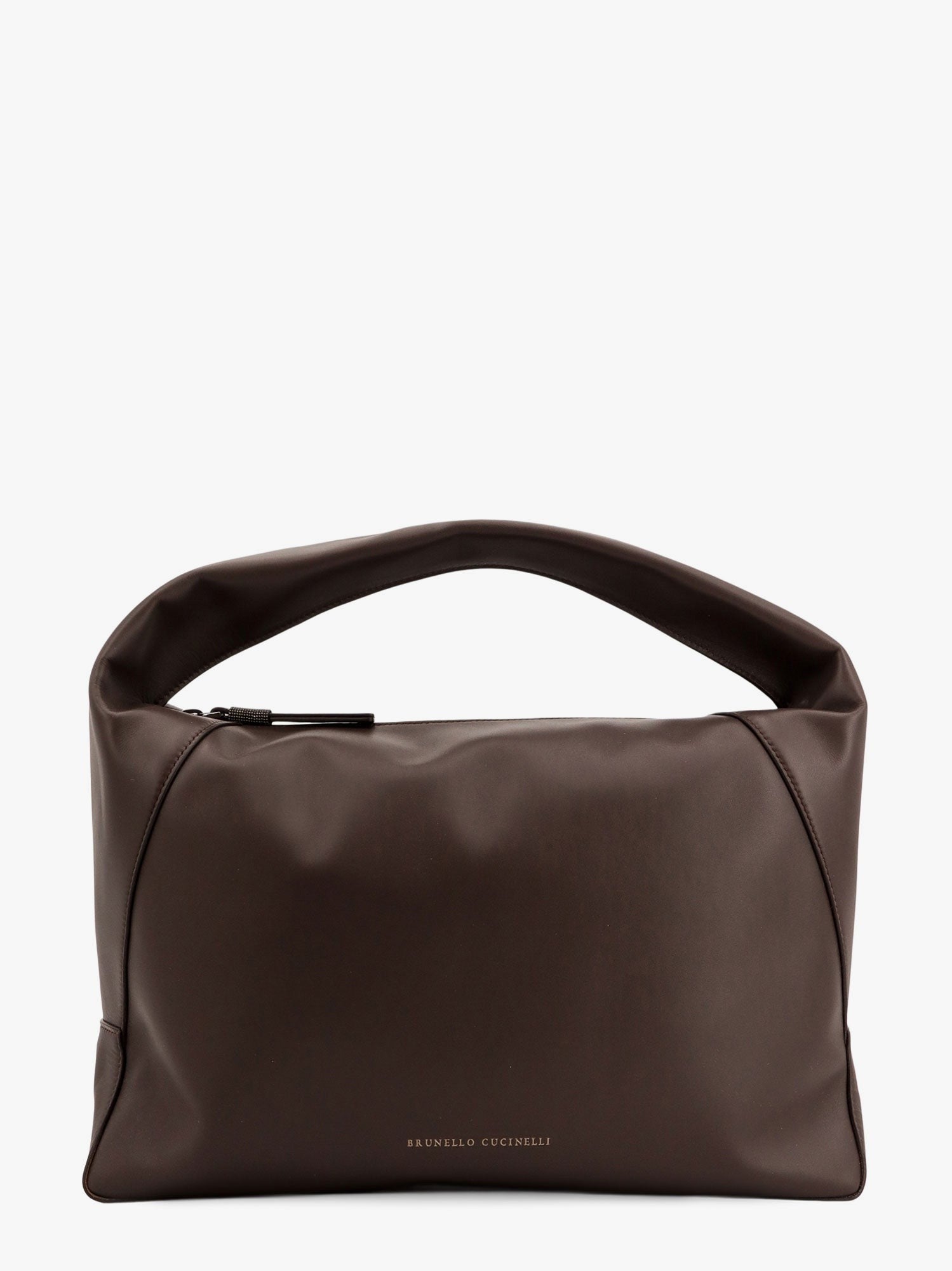 Brunello Cucinelli Δερμάτινη τσάντα ώμου Bc duo big hobo