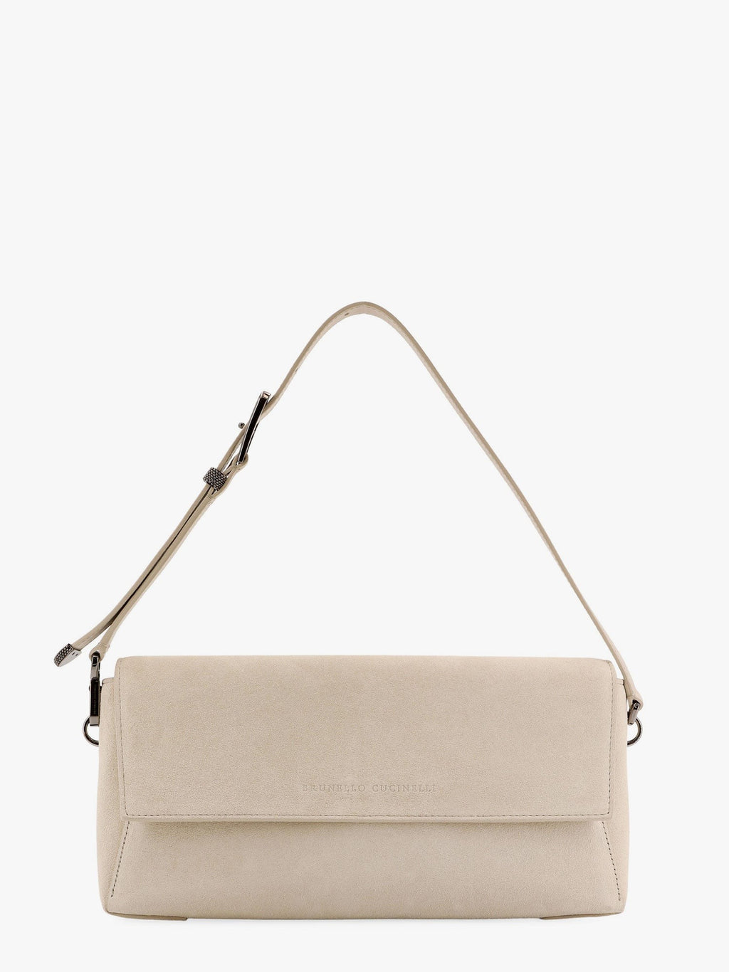 Brunello Cucinelli Bc Duo Clutch aus Wildleder mit Monili
