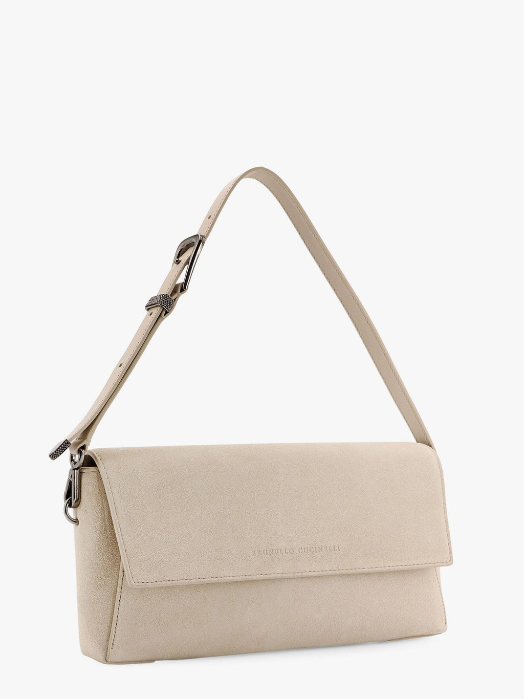 Brunello Cucinelli Bc Duo Clutch aus Wildleder mit Monili