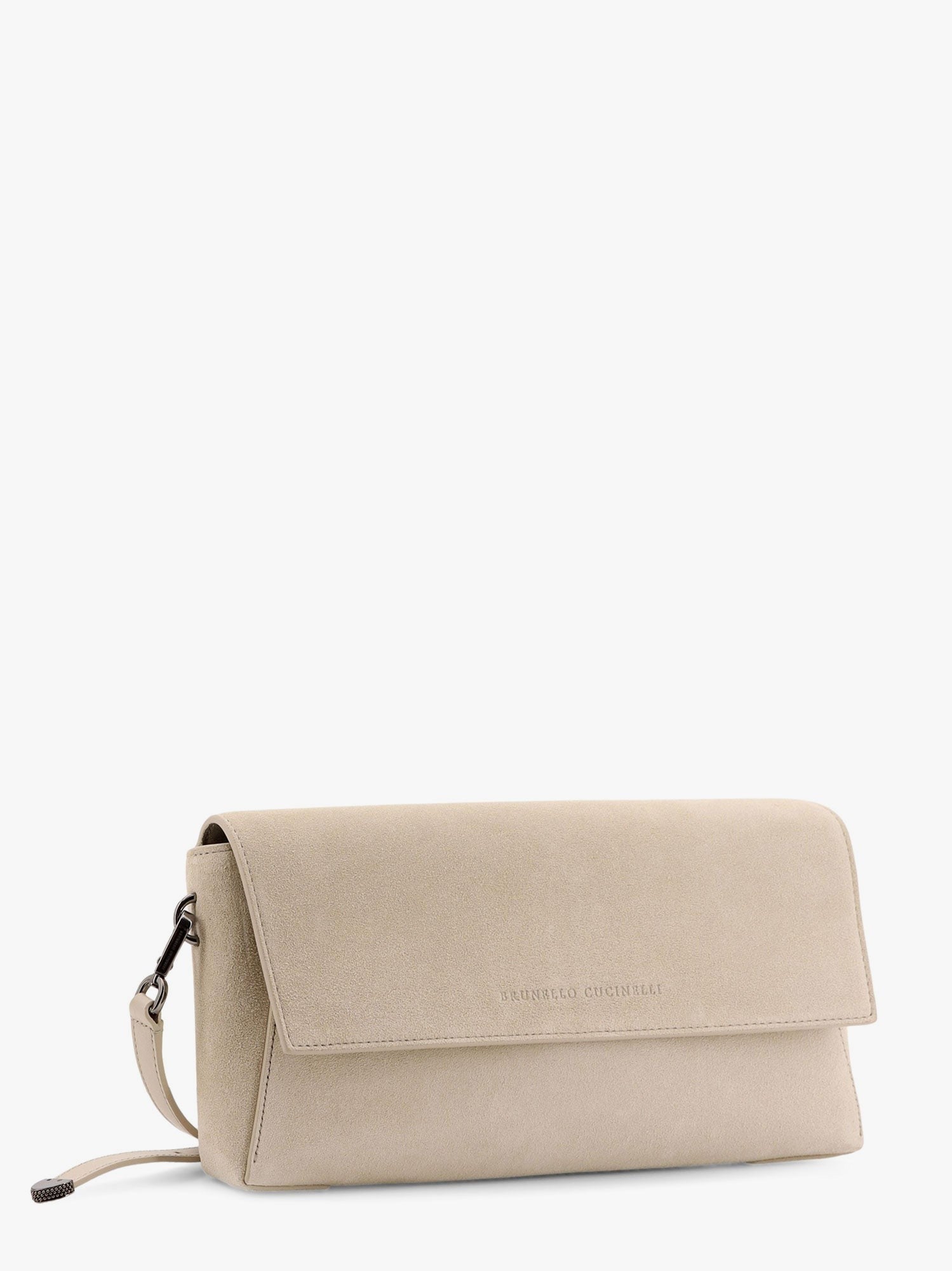 Brunello Cucinelli Τσάντα clutch Bc duo από σουέτ με μονίλια
