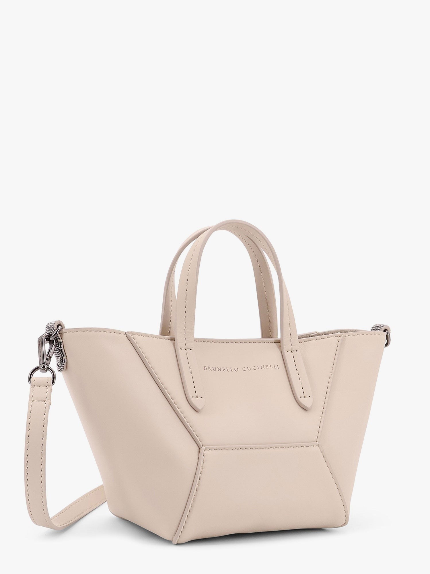 Brunello Cucinelli Bc Duo leather hanbag