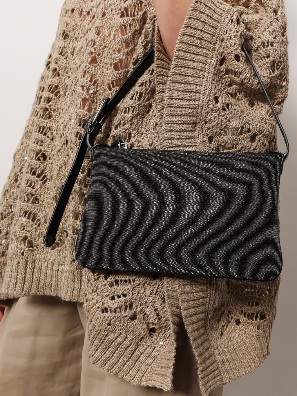 Brunello Cucinelli Bc duo borsa a spalla precious