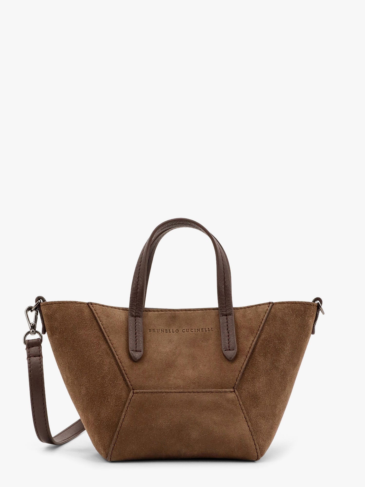 Brunello Cucinelli Bc Duo Wildledertasche mit Monili-Details