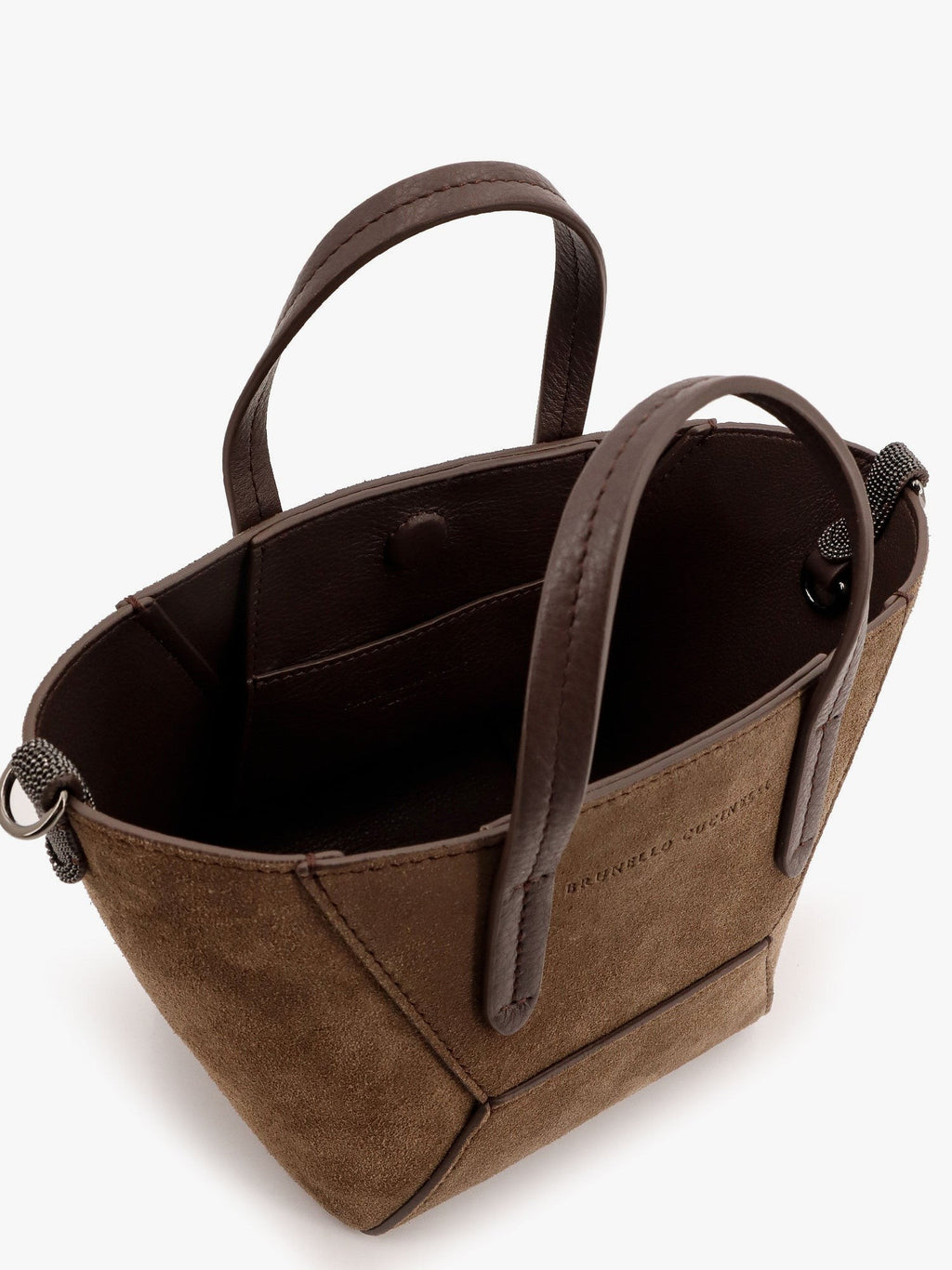 Brunello Cucinelli Bc Duo Wildledertasche mit Monili-Details