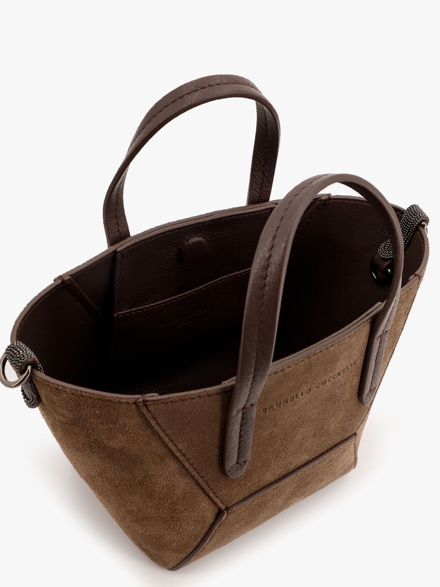 Brunello Cucinelli Bc Duo Wildledertasche mit Monili-Details